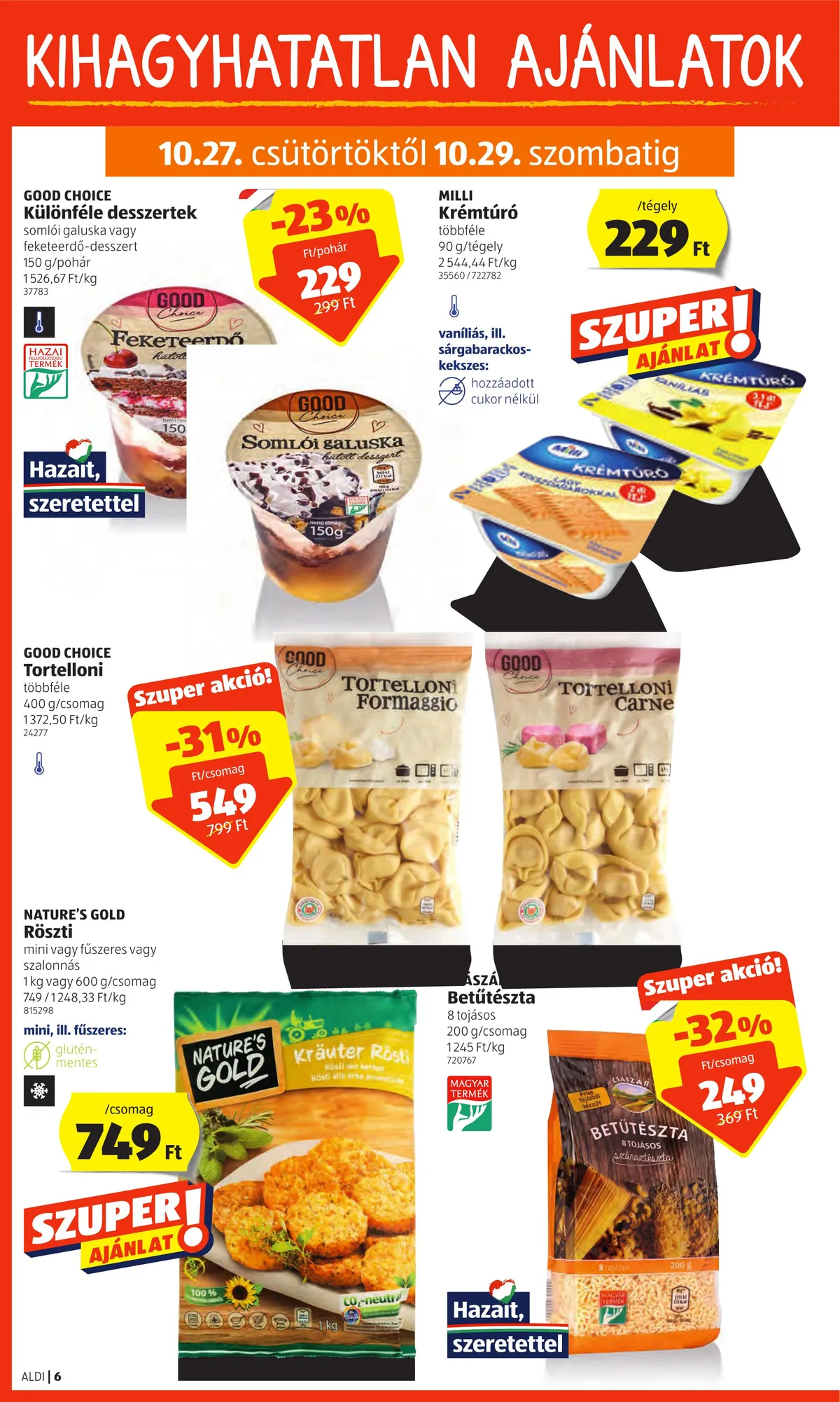 Aldi akciós újság 10.27–11.02 – 6. oldal