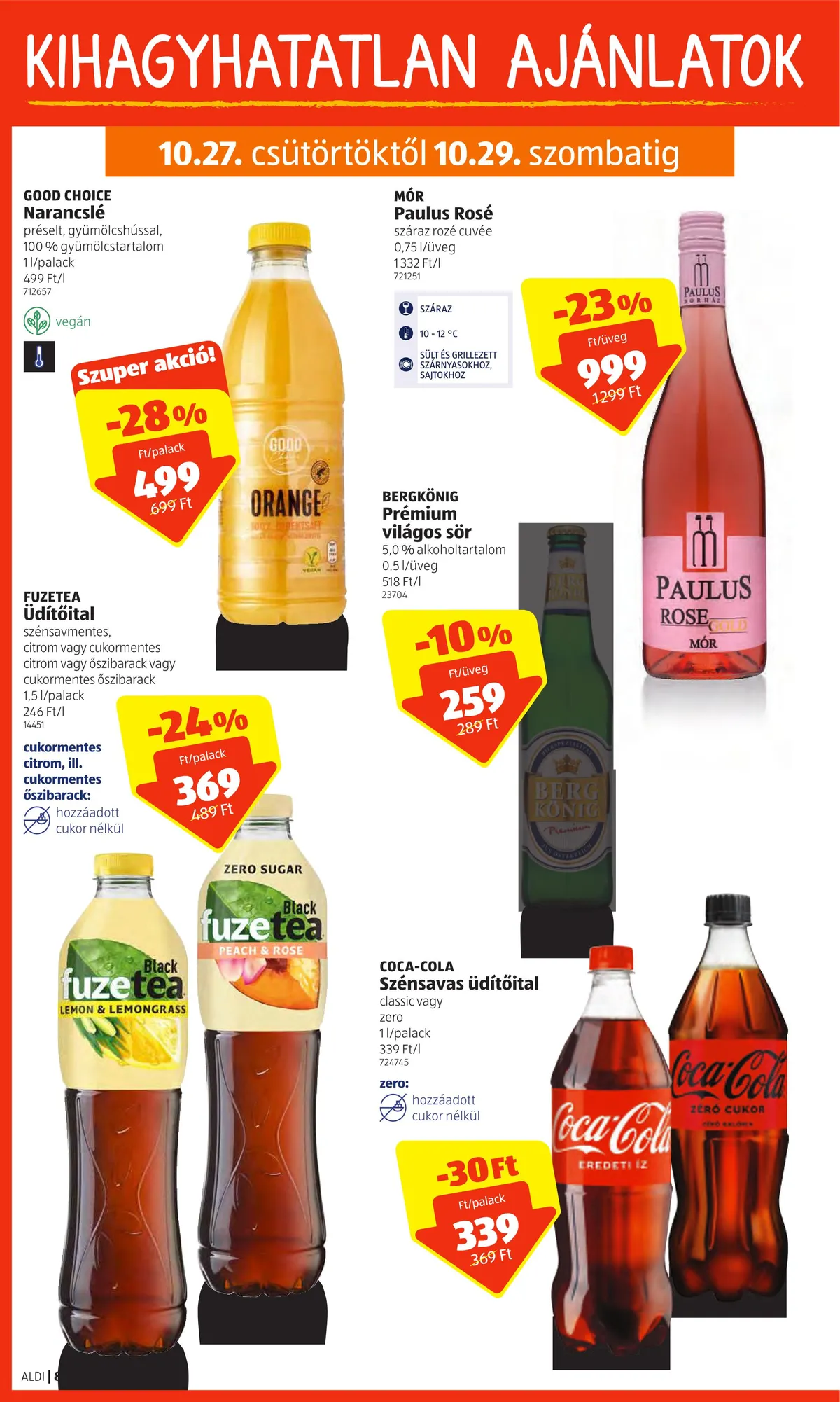 Aldi akciós újság 10.27–11.02 – 8. oldal