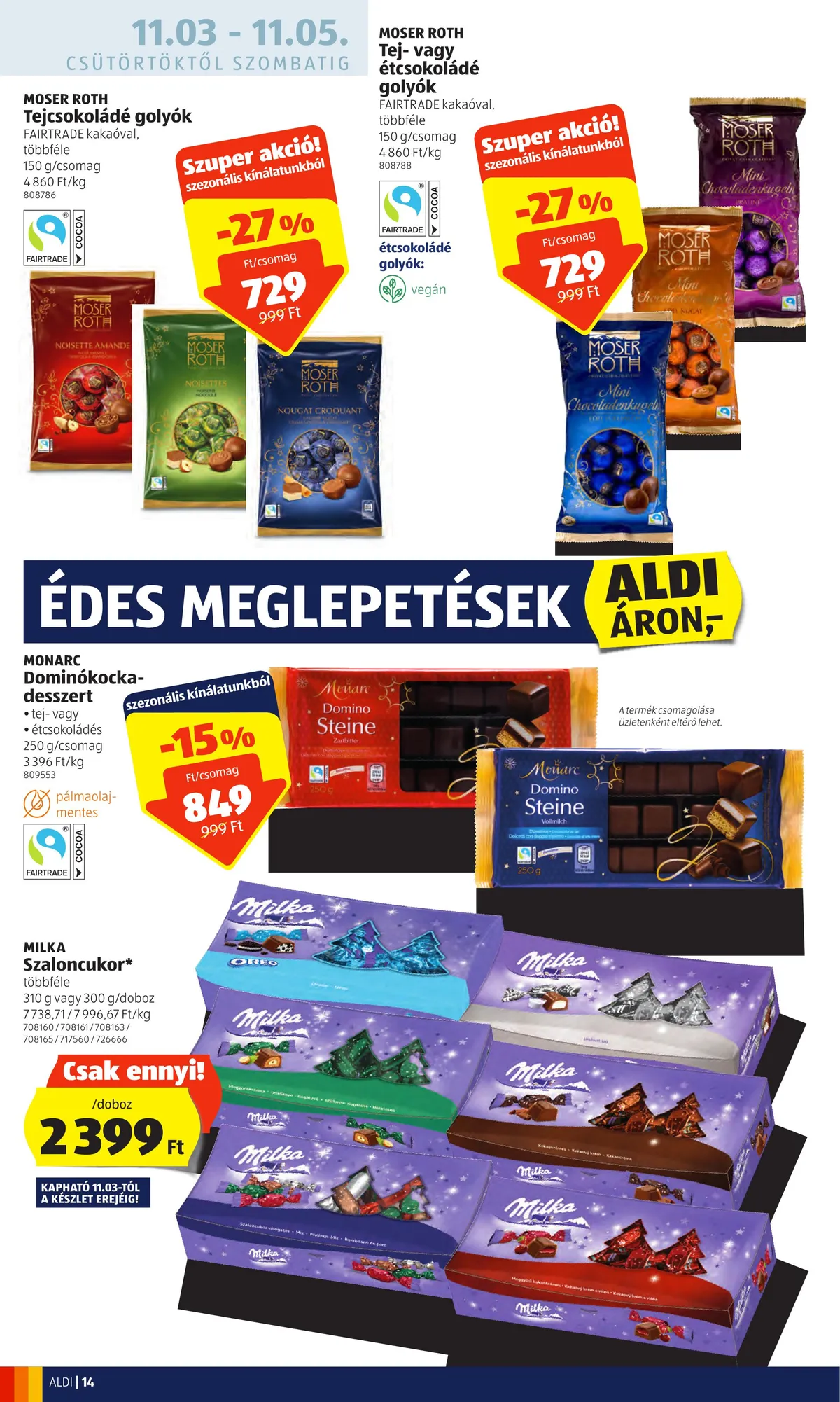 Aldi akciós újság 11.03–11.09 – 14. oldal