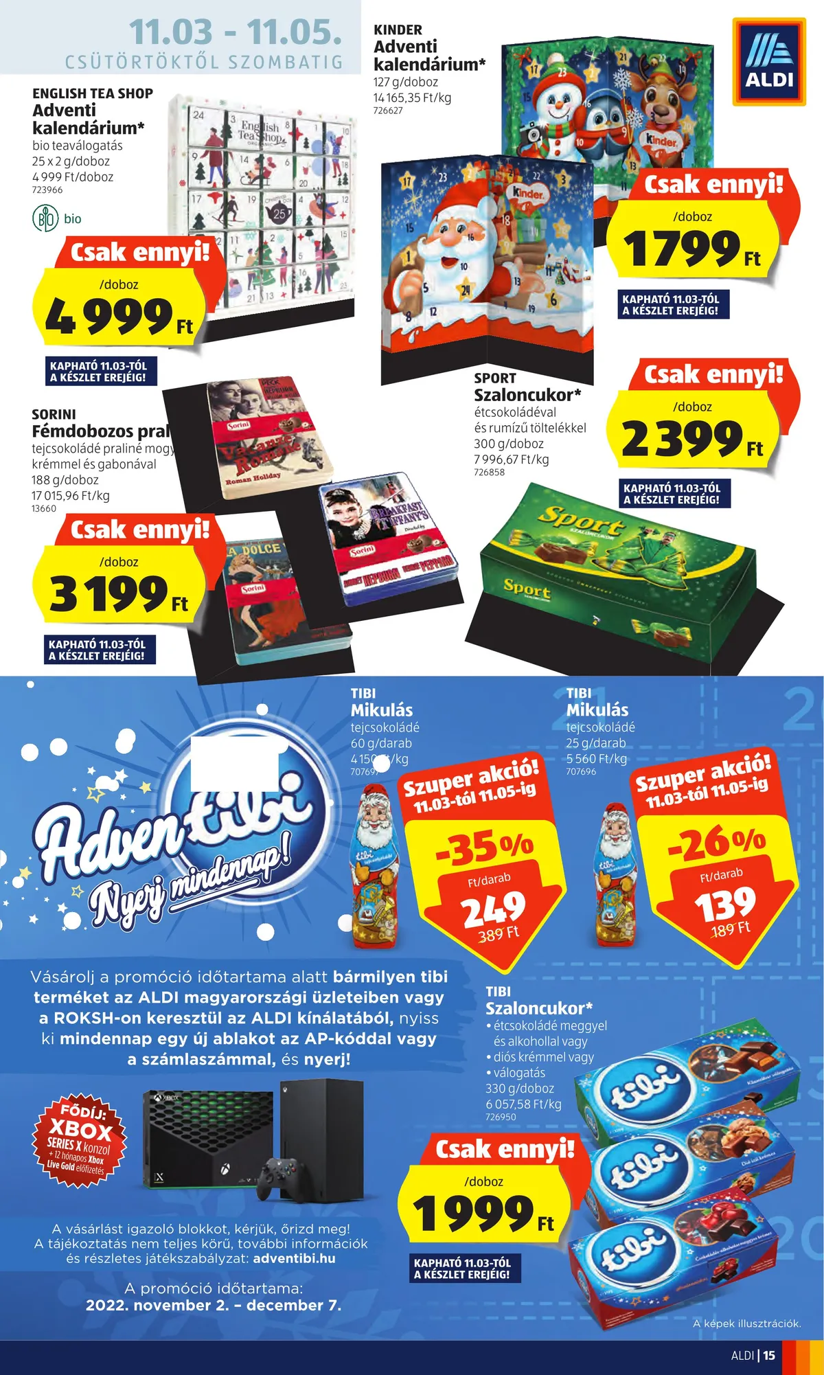 Aldi akciós újság 11.03–11.09 – 15. oldal