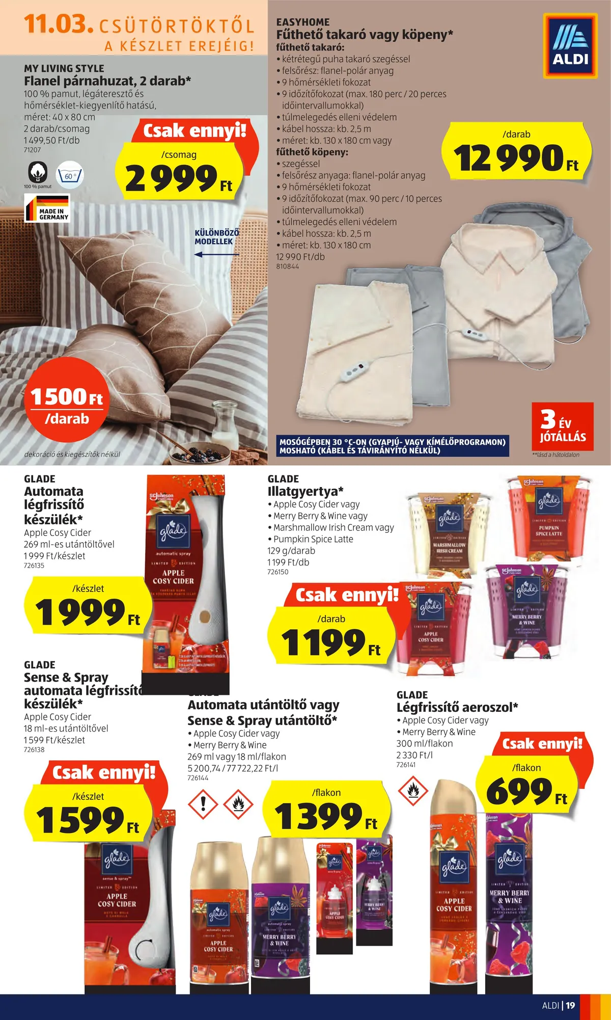 Aldi akciós újság 11.03–11.09 – 19. oldal