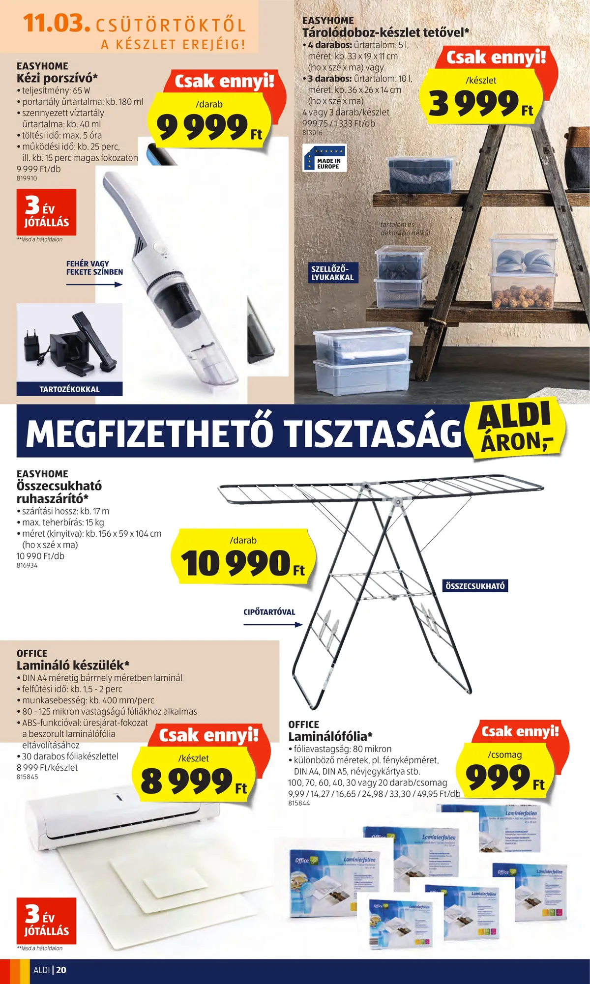 Aldi akciós újság 11.03–11.09 – 20. oldal