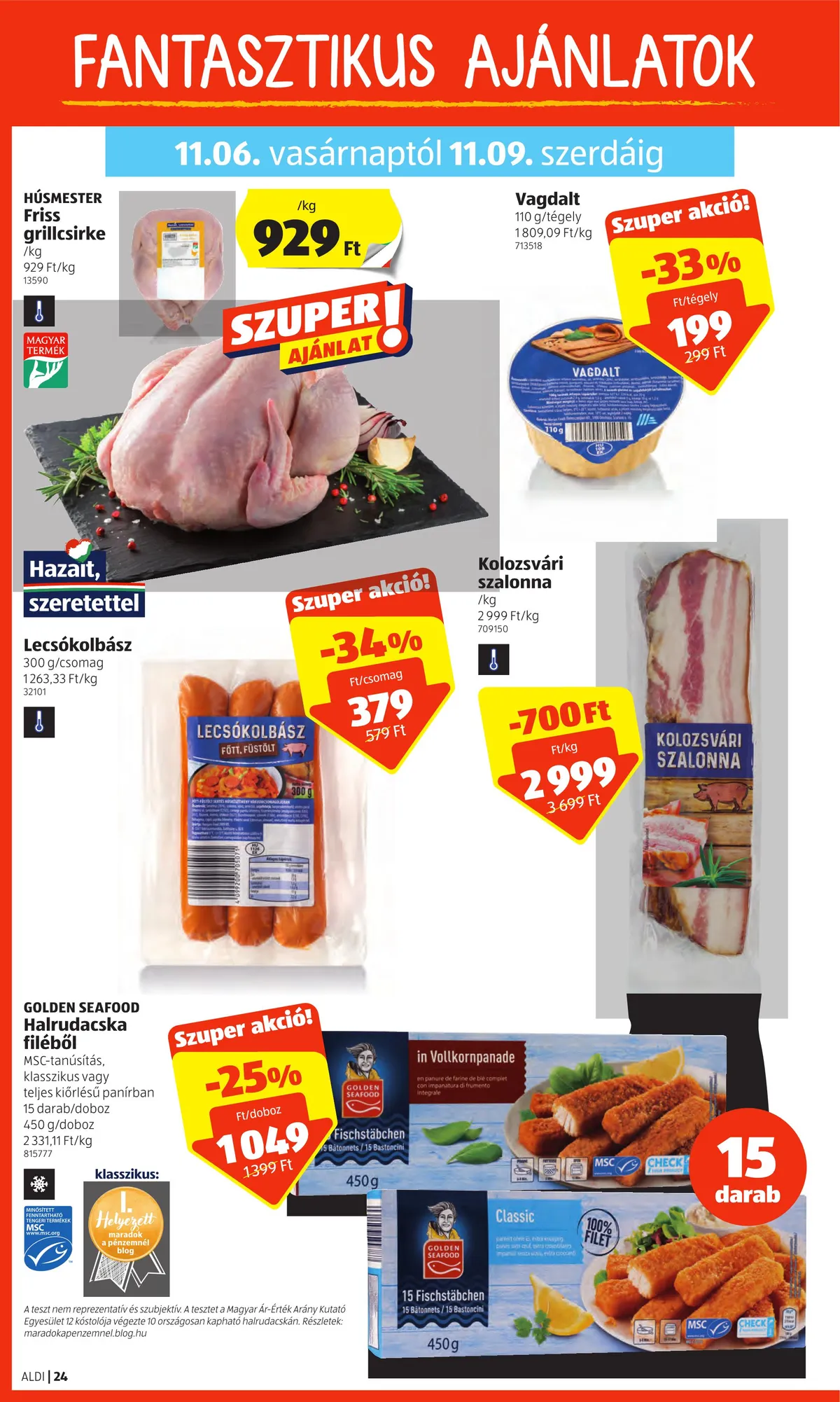 Aldi akciós újság 11.03–11.09 – 24. oldal
