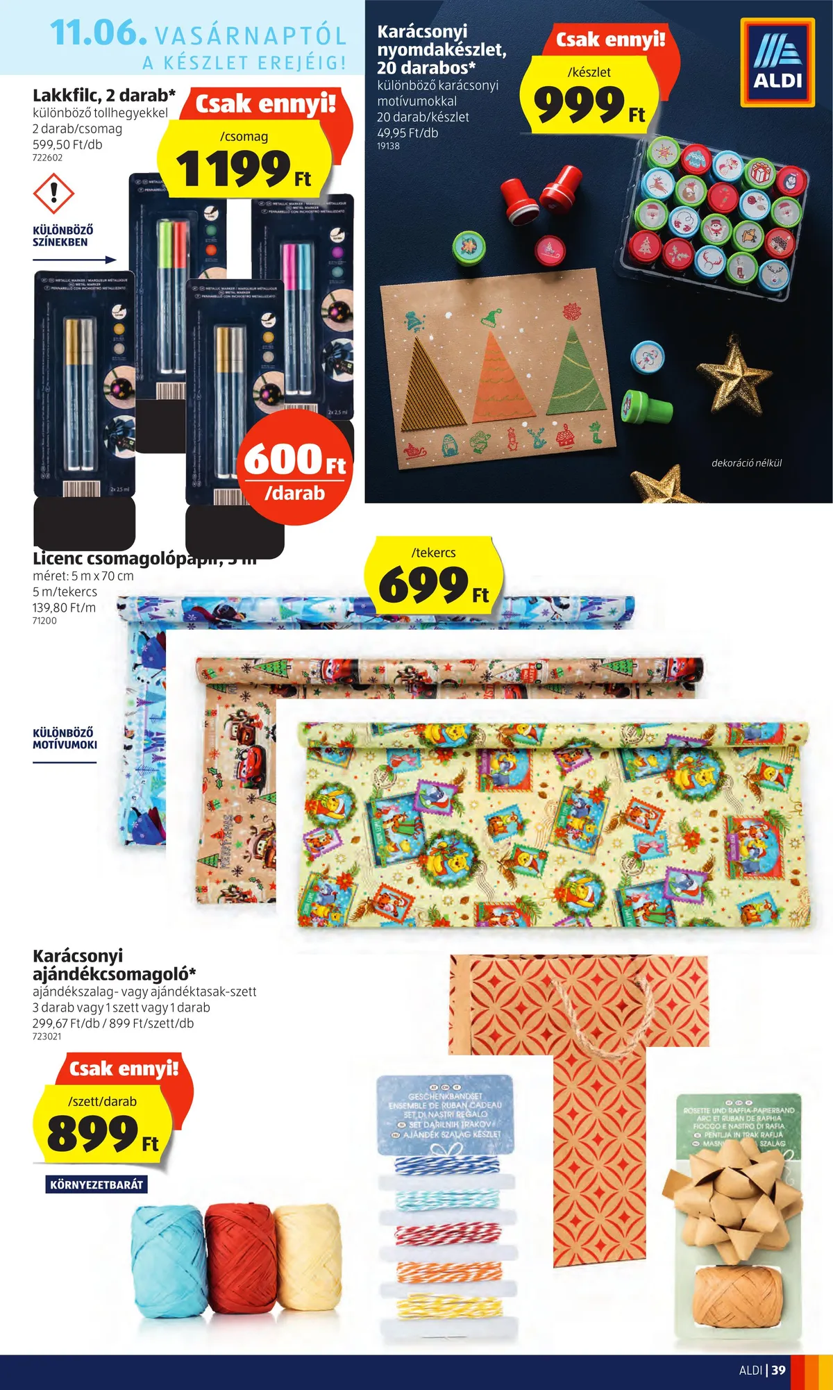 Aldi akciós újság 11.03–11.09 – 39. oldal