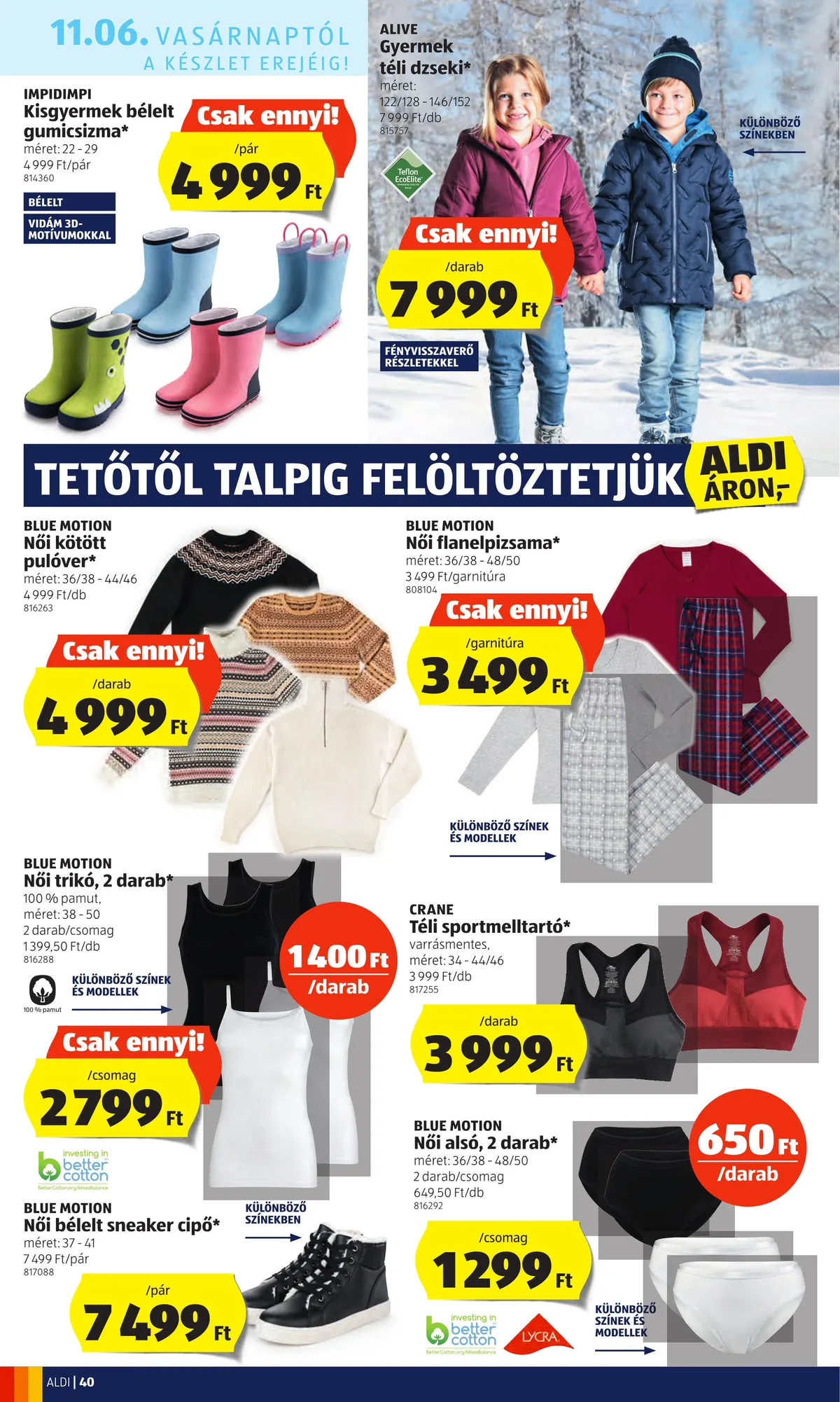 Aldi akciós újság 11.03–11.09 – 40. oldal