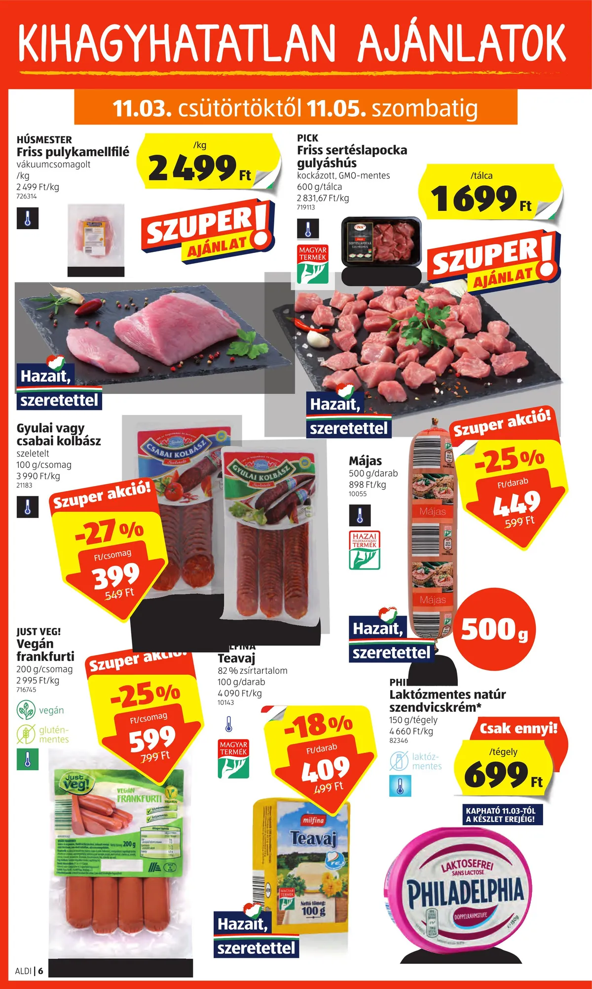 Aldi akciós újság 11.03–11.09 – 6. oldal