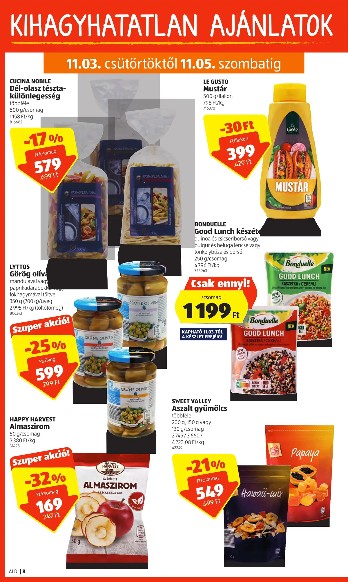 Aldi akciós újság 11.03–11.09 – 8. oldal