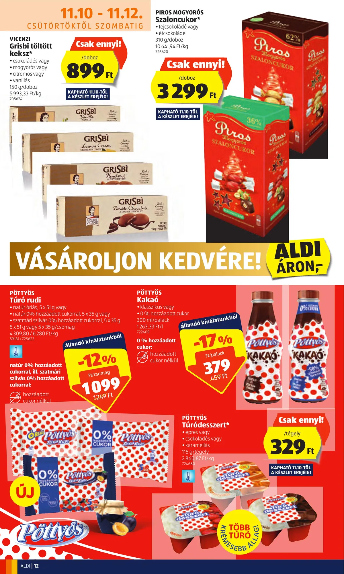 Aldi akciós újság 11.10–11.16 – 12. oldal