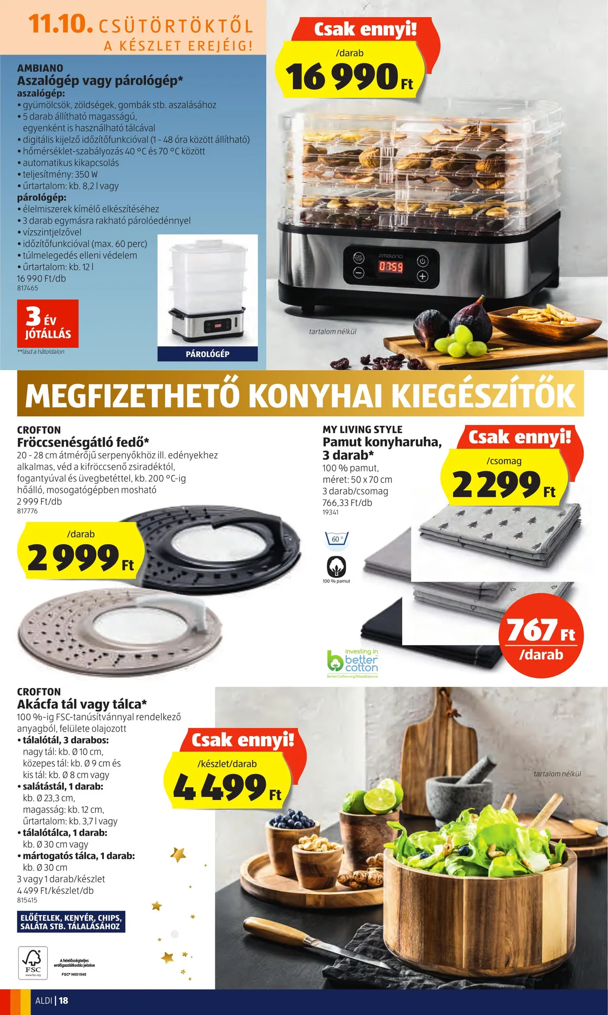 Aldi akciós újság 11.10–11.16 – 18. oldal