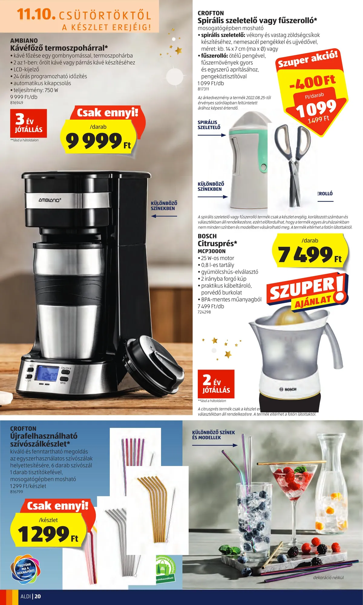 Aldi akciós újság 11.10–11.16 – 20. oldal