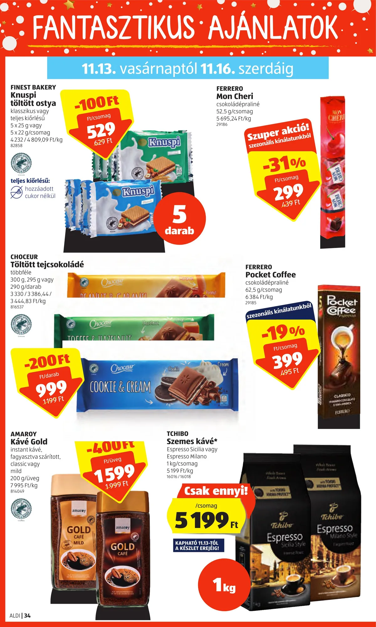 Aldi akciós újság 11.10–11.16 – 34. oldal