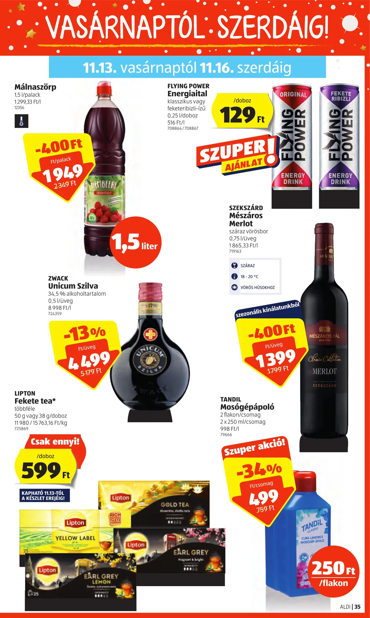 Aldi akciós újság 11.10–11.16 – 35. oldal