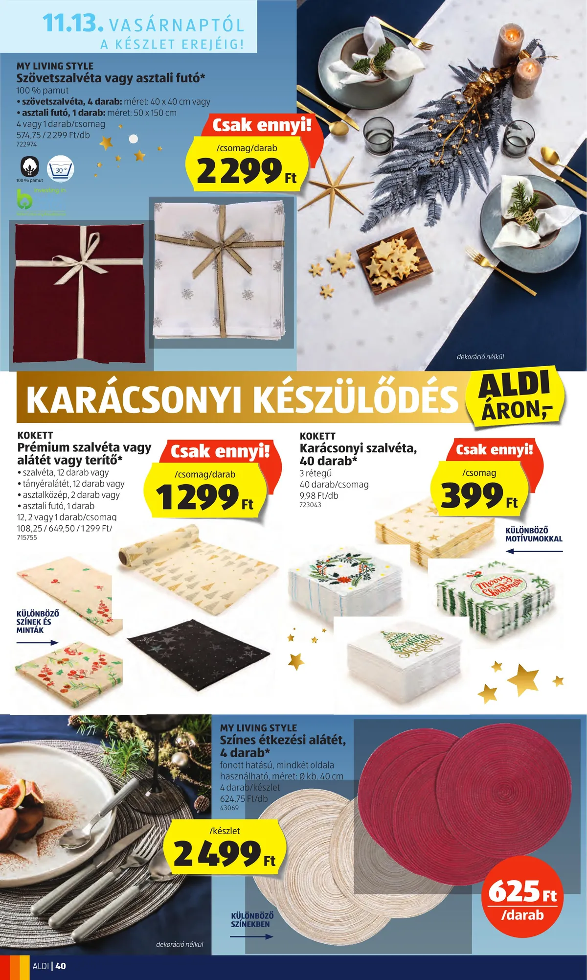 Aldi akciós újság 11.10–11.16 – 40. oldal