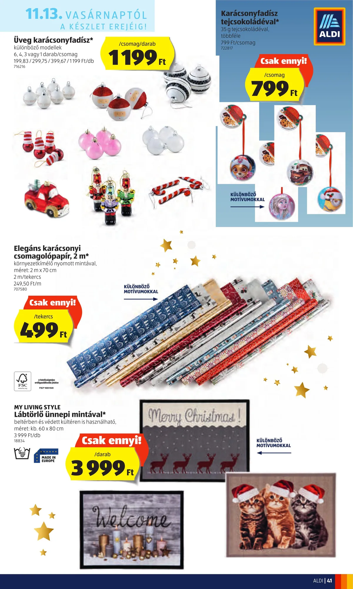 Aldi akciós újság 11.10–11.16 – 41. oldal