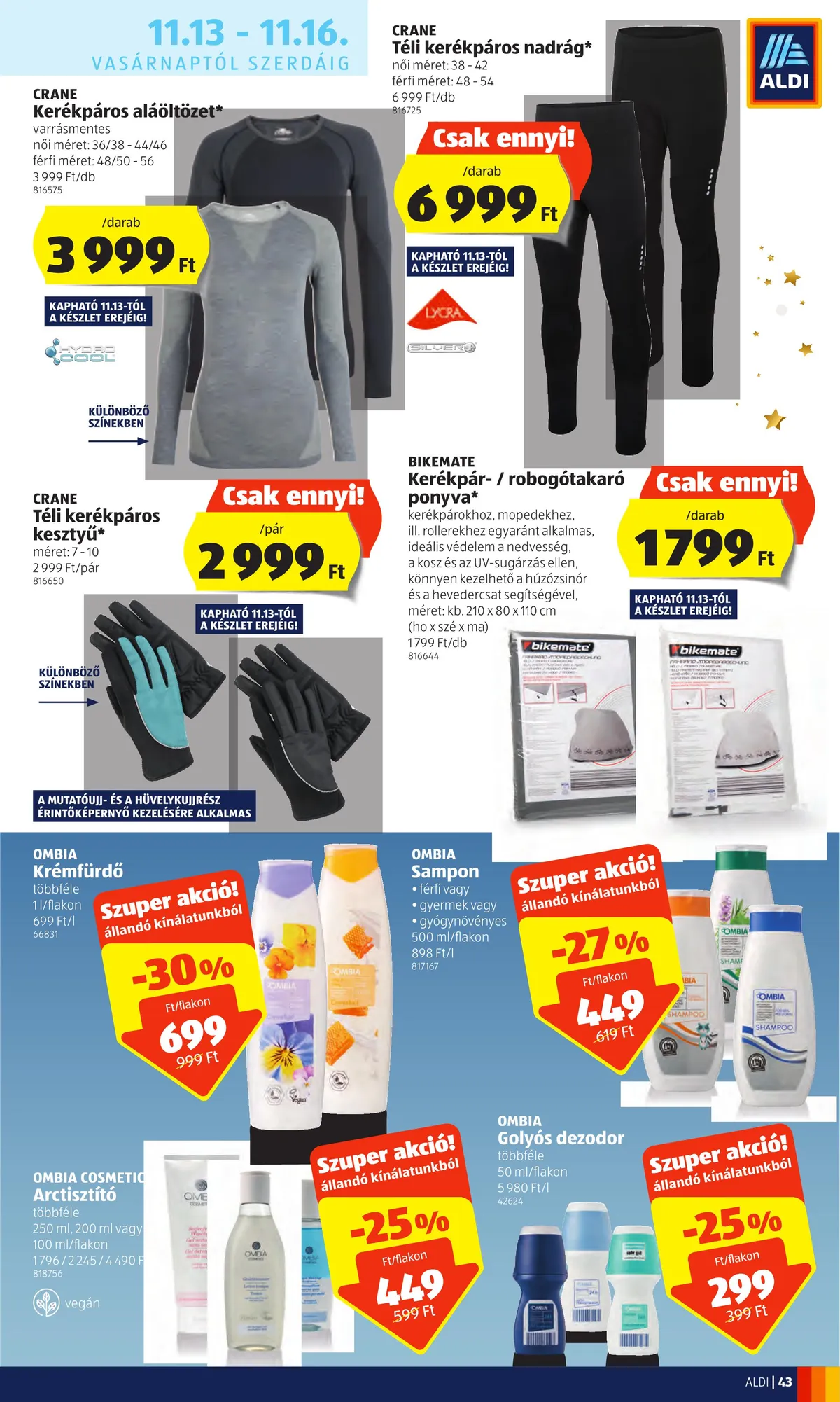 Aldi akciós újság 11.10–11.16 – 43. oldal