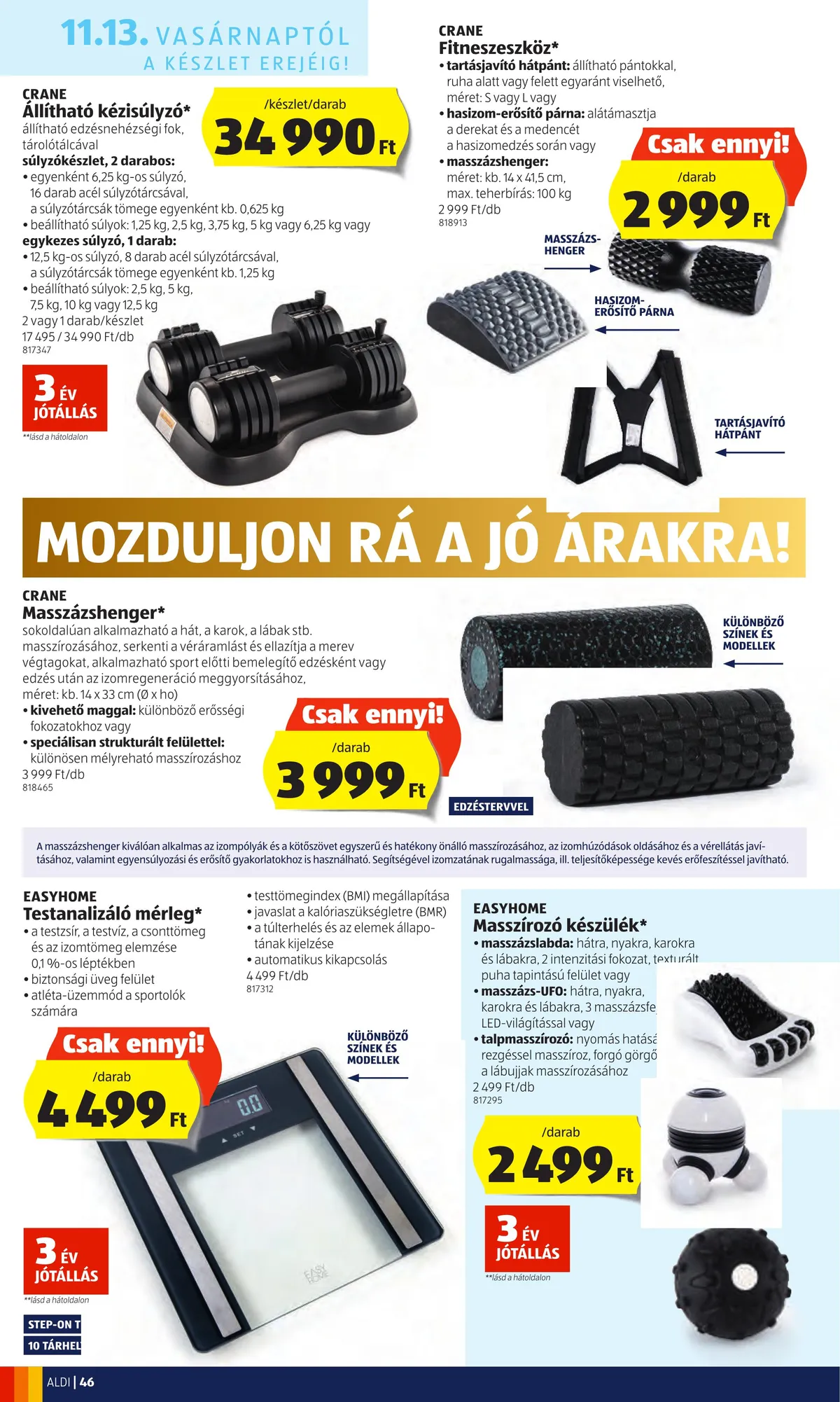 Aldi akciós újság 11.10–11.16 – 46. oldal