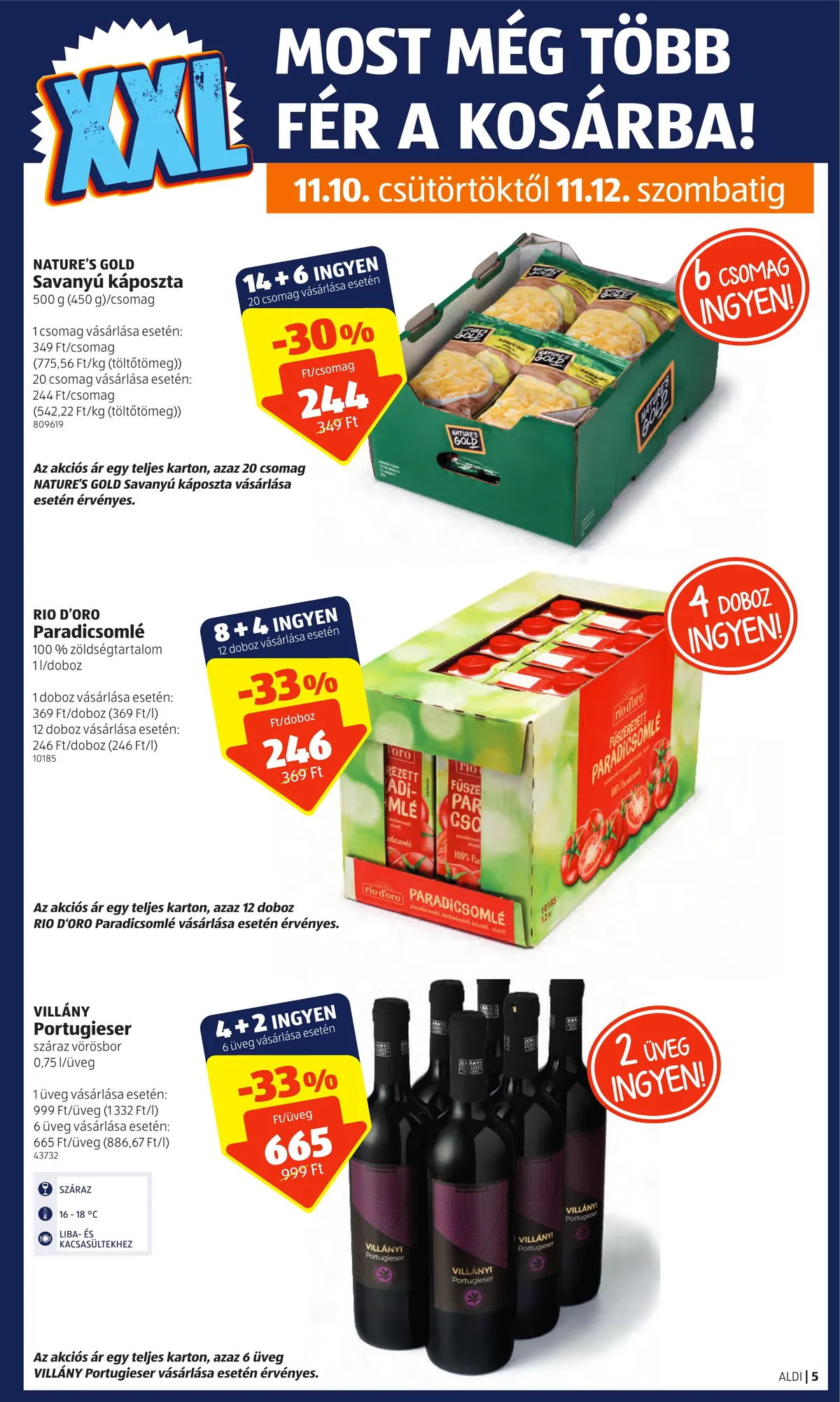 Aldi akciós újság 11.10–11.16 – 5. oldal