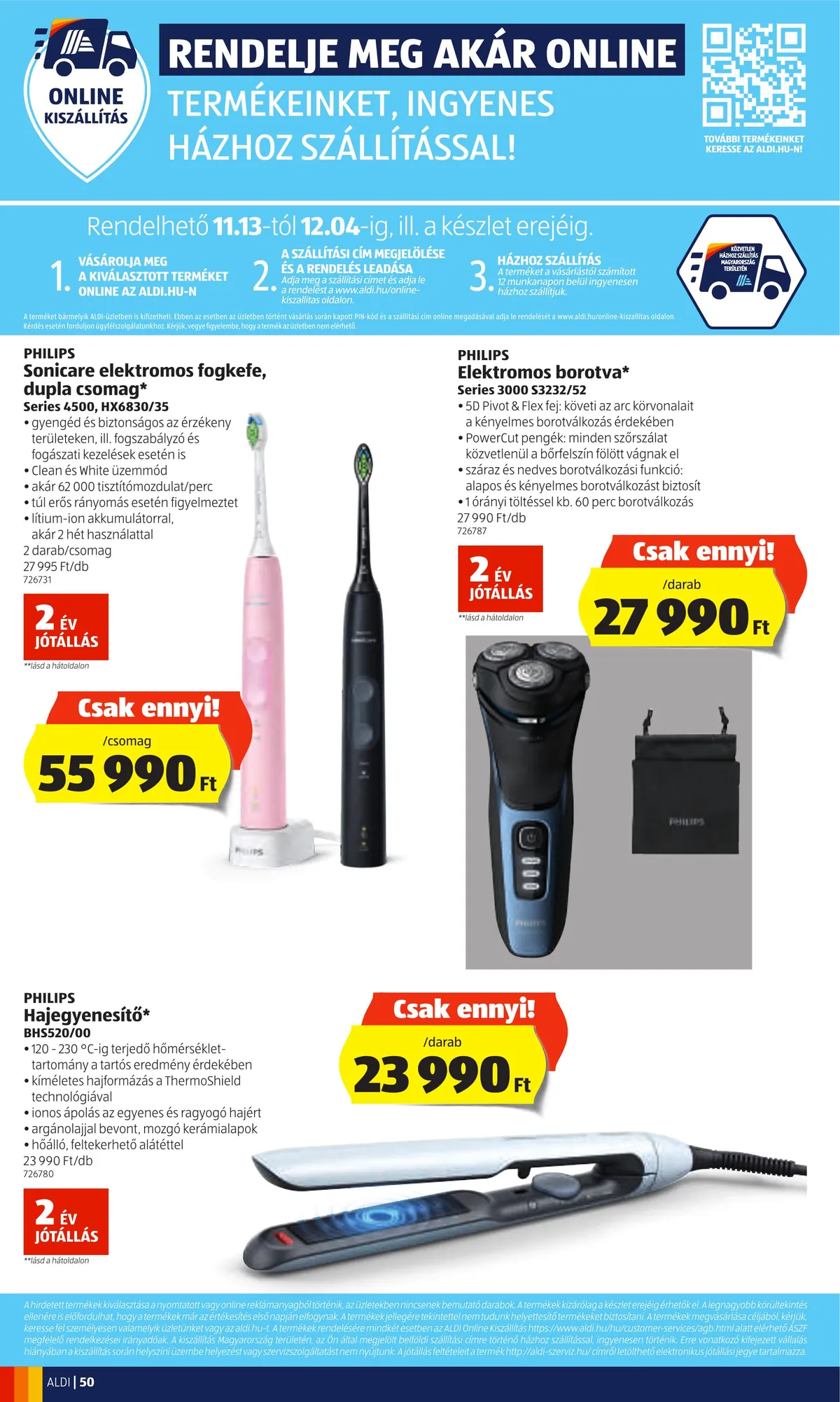 Aldi akciós újság 11.10–11.16 – 50. oldal