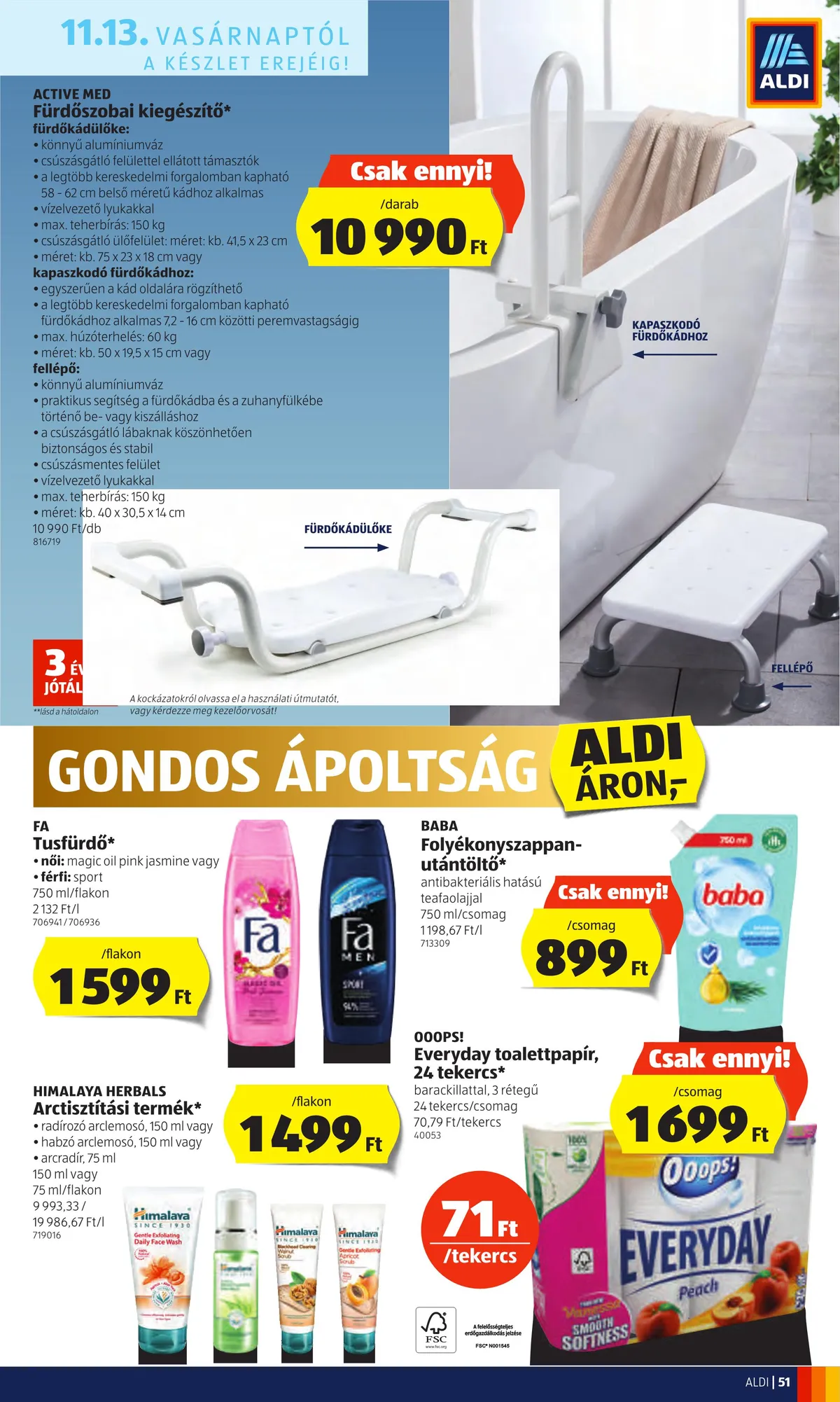 Aldi akciós újság 11.10–11.16 – 51. oldal