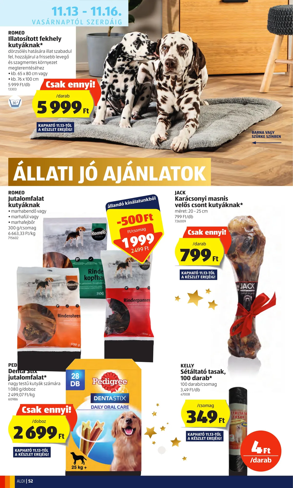Aldi akciós újság 11.10–11.16 – 52. oldal