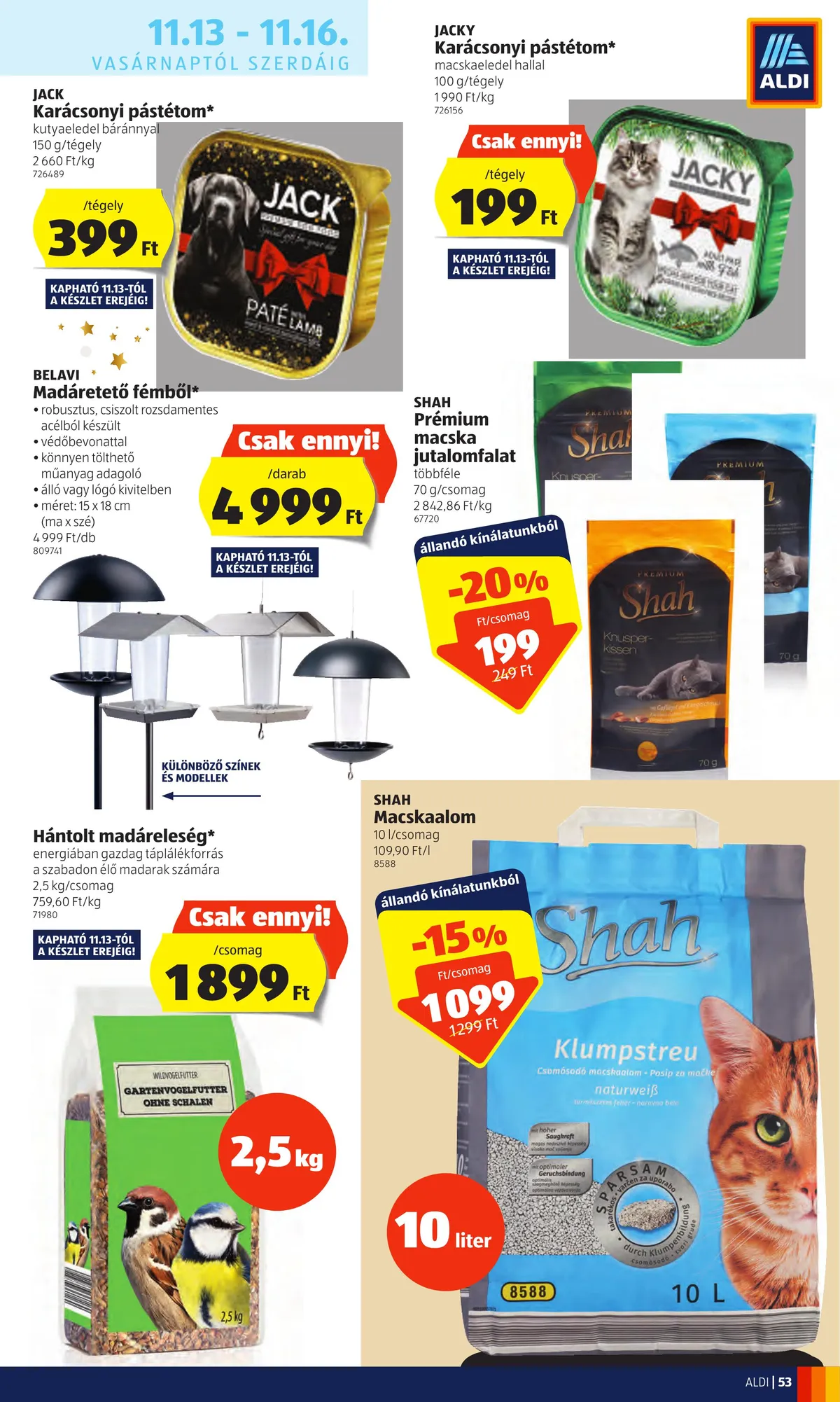 Aldi akciós újság 11.10–11.16 – 53. oldal
