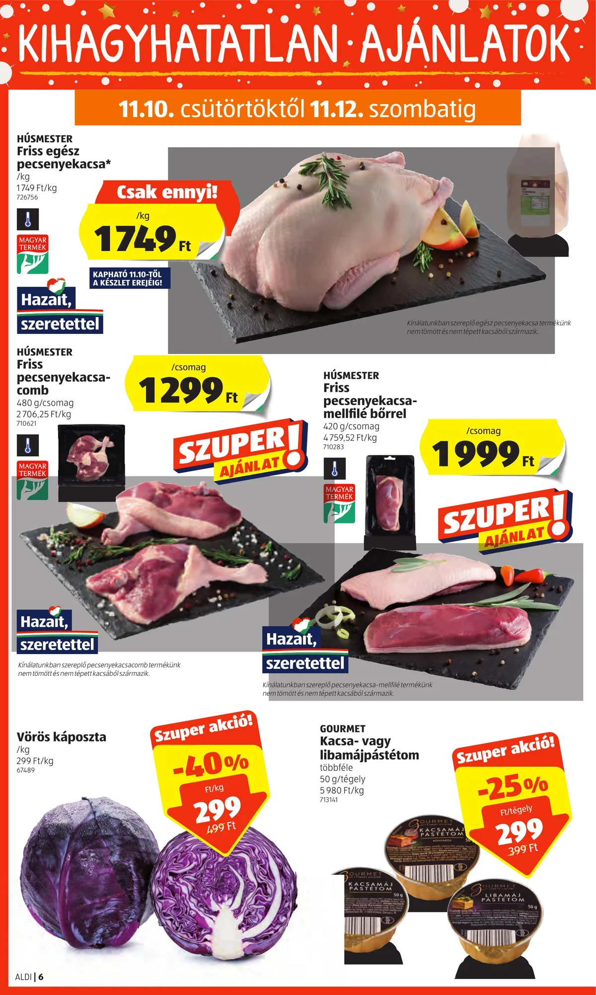 Aldi akciós újság 11.10–11.16 – 6. oldal