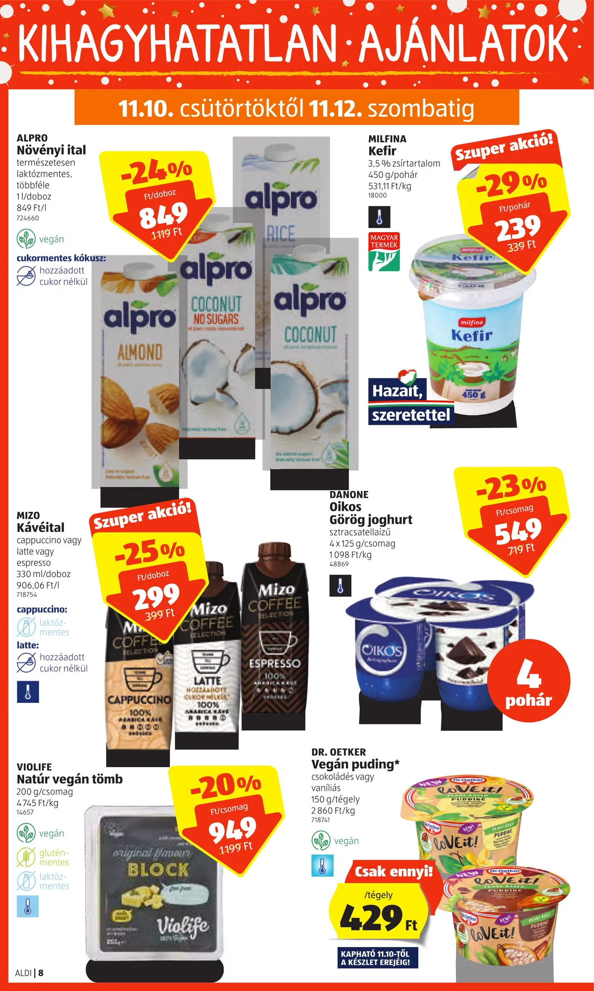 Aldi akciós újság 11.10–11.16 – 8. oldal