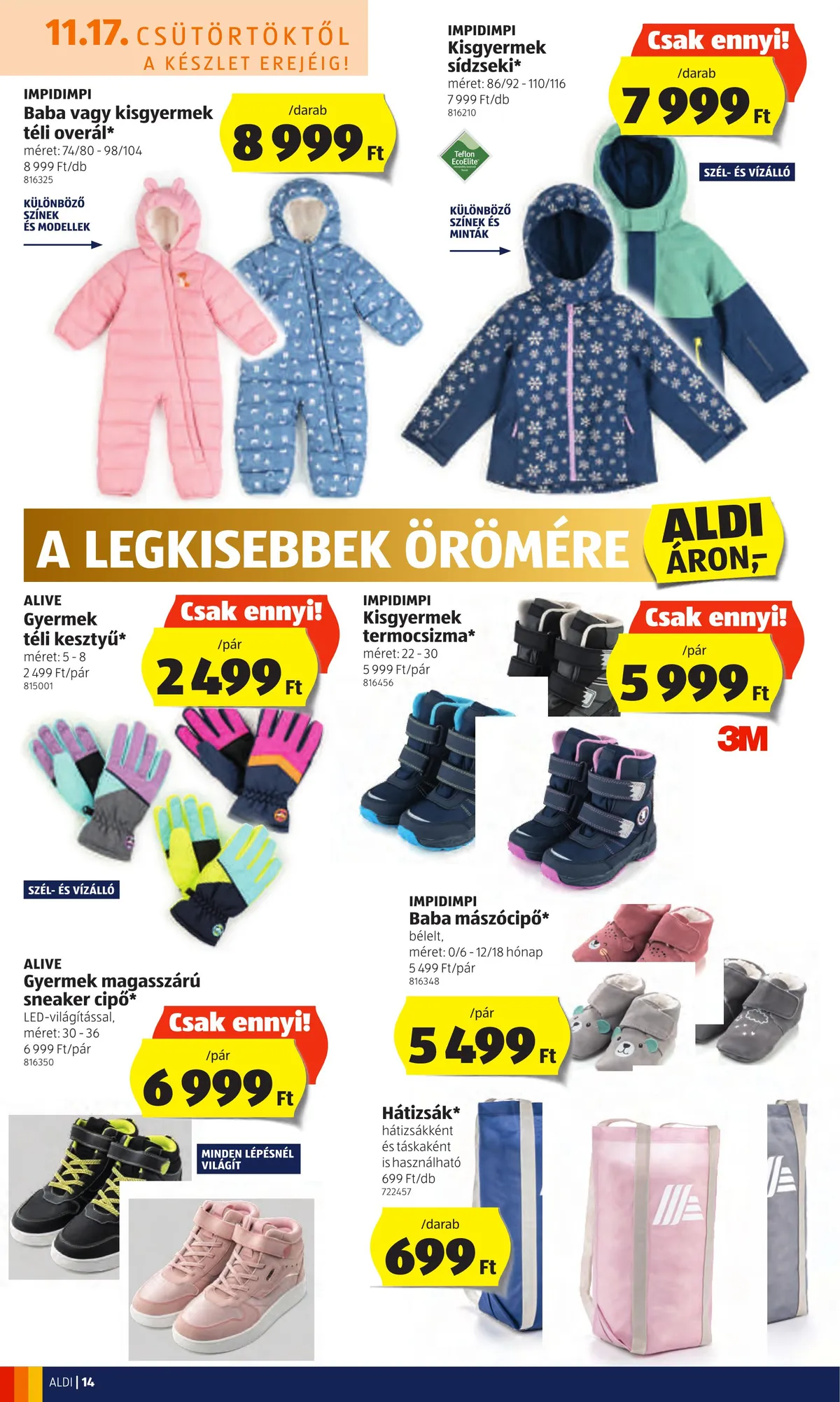 Aldi akciós újság 11.17–11.23 – 14. oldal
