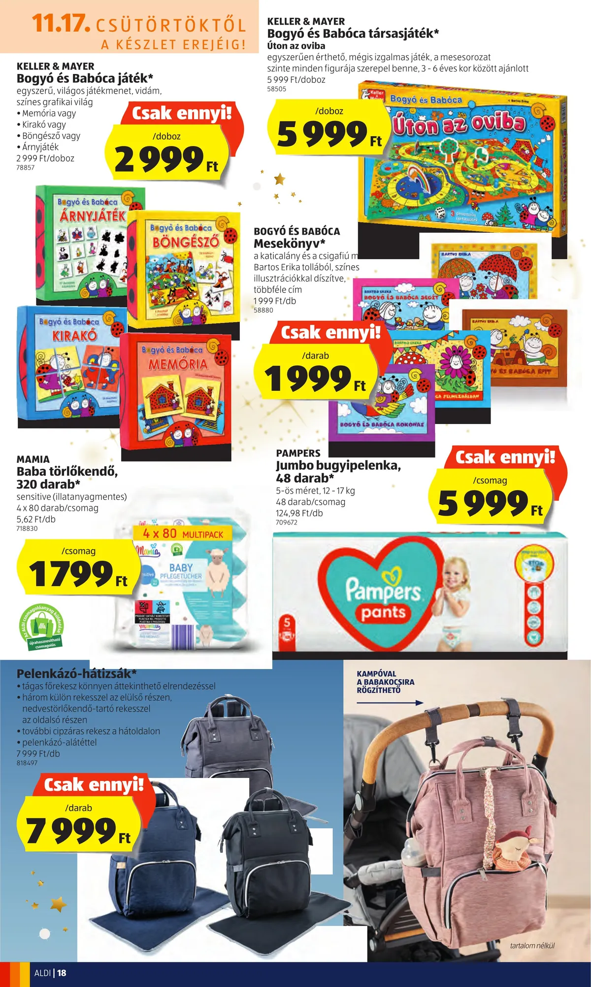 Aldi akciós újság 11.17–11.23 – 18. oldal