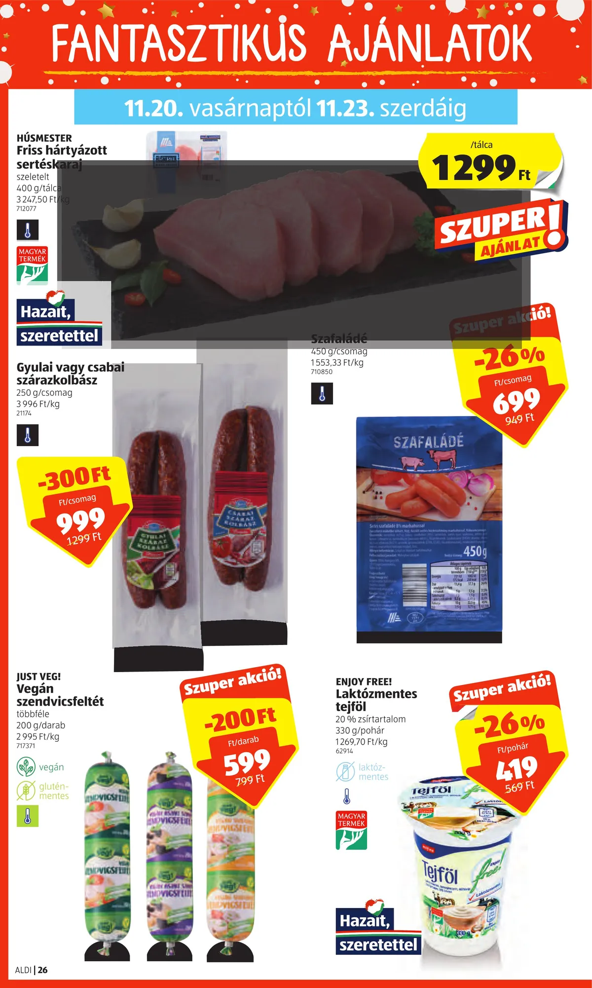 Aldi akciós újság 11.17–11.23 – 26. oldal