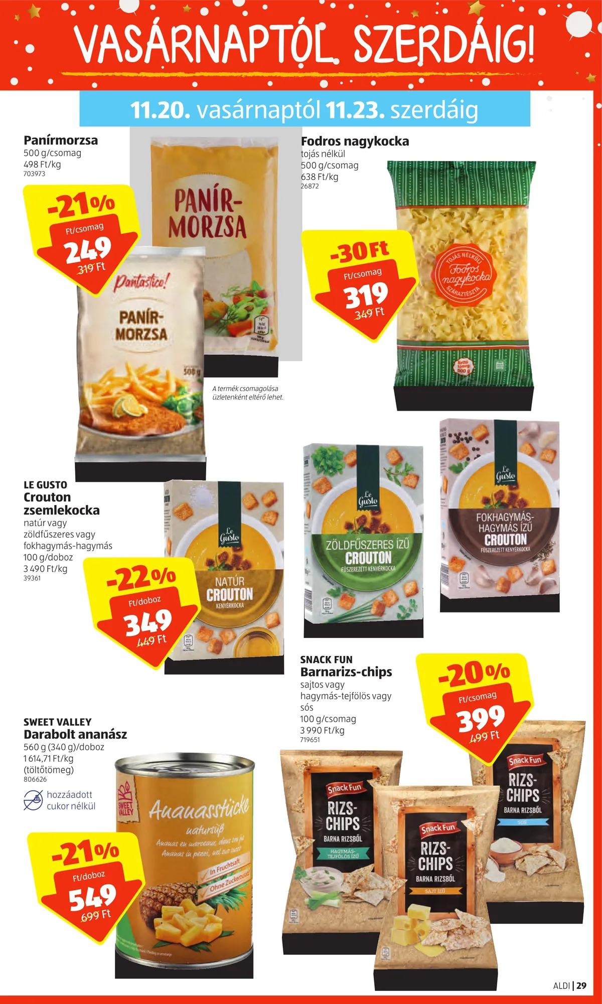 Aldi akciós újság 11.17–11.23 – 29. oldal