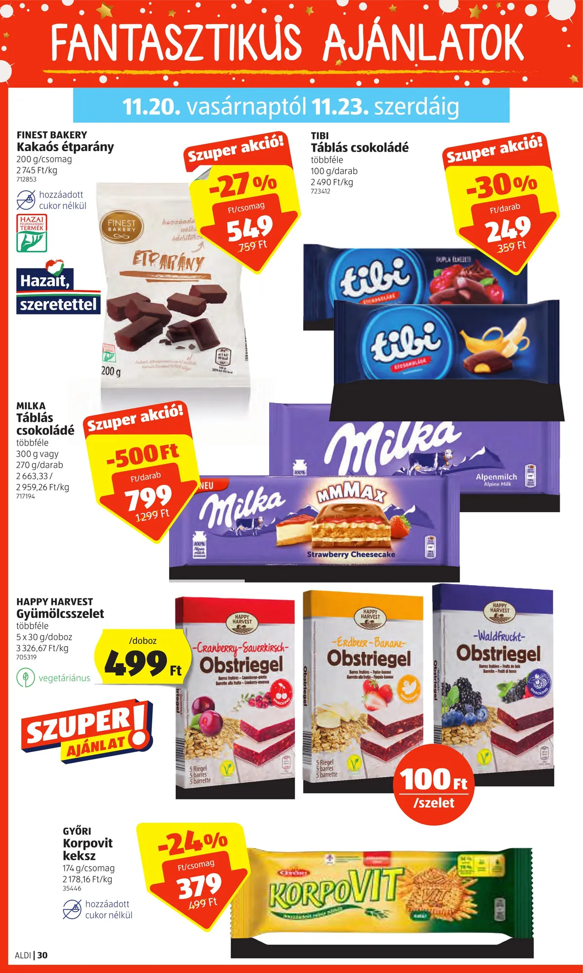 Aldi akciós újság 11.17–11.23 – 30. oldal
