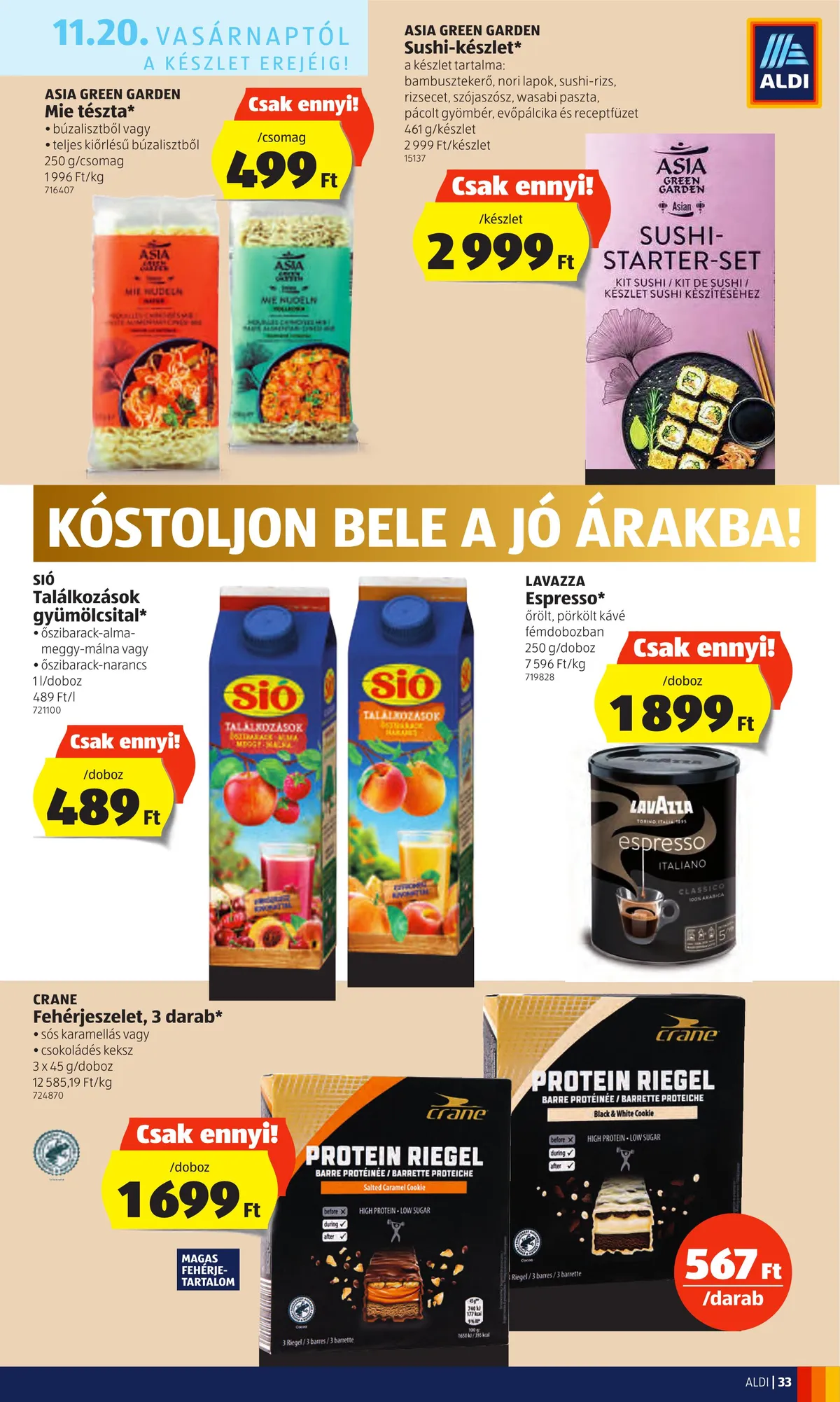 Aldi akciós újság 11.17–11.23 – 33. oldal