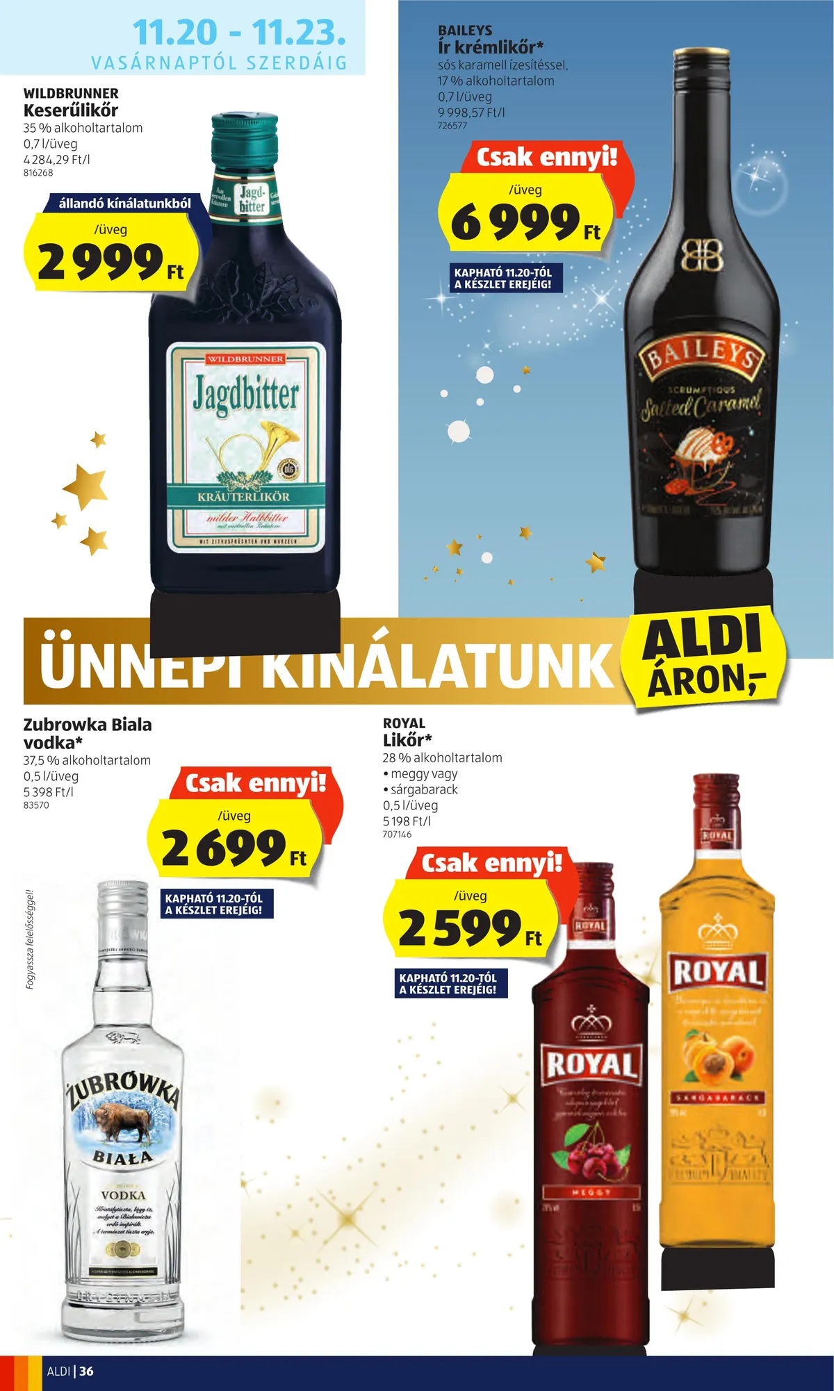Aldi akciós újság 11.17–11.23 – 36. oldal