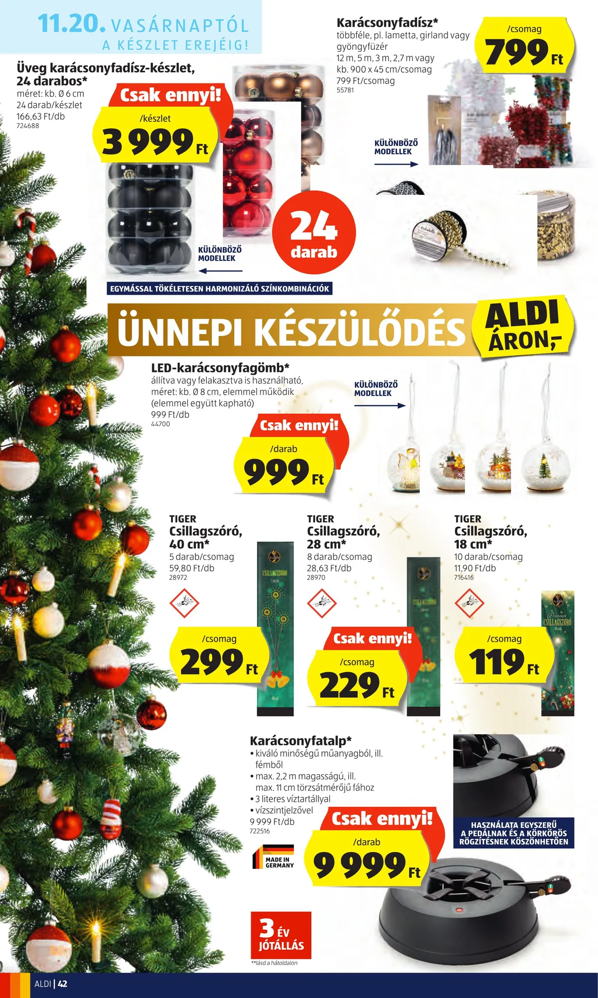 Aldi akciós újság 11.17–11.23 – 42. oldal