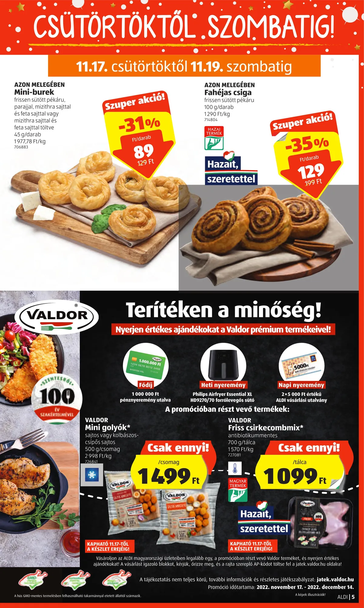 Aldi akciós újság 11.17–11.23 – 5. oldal