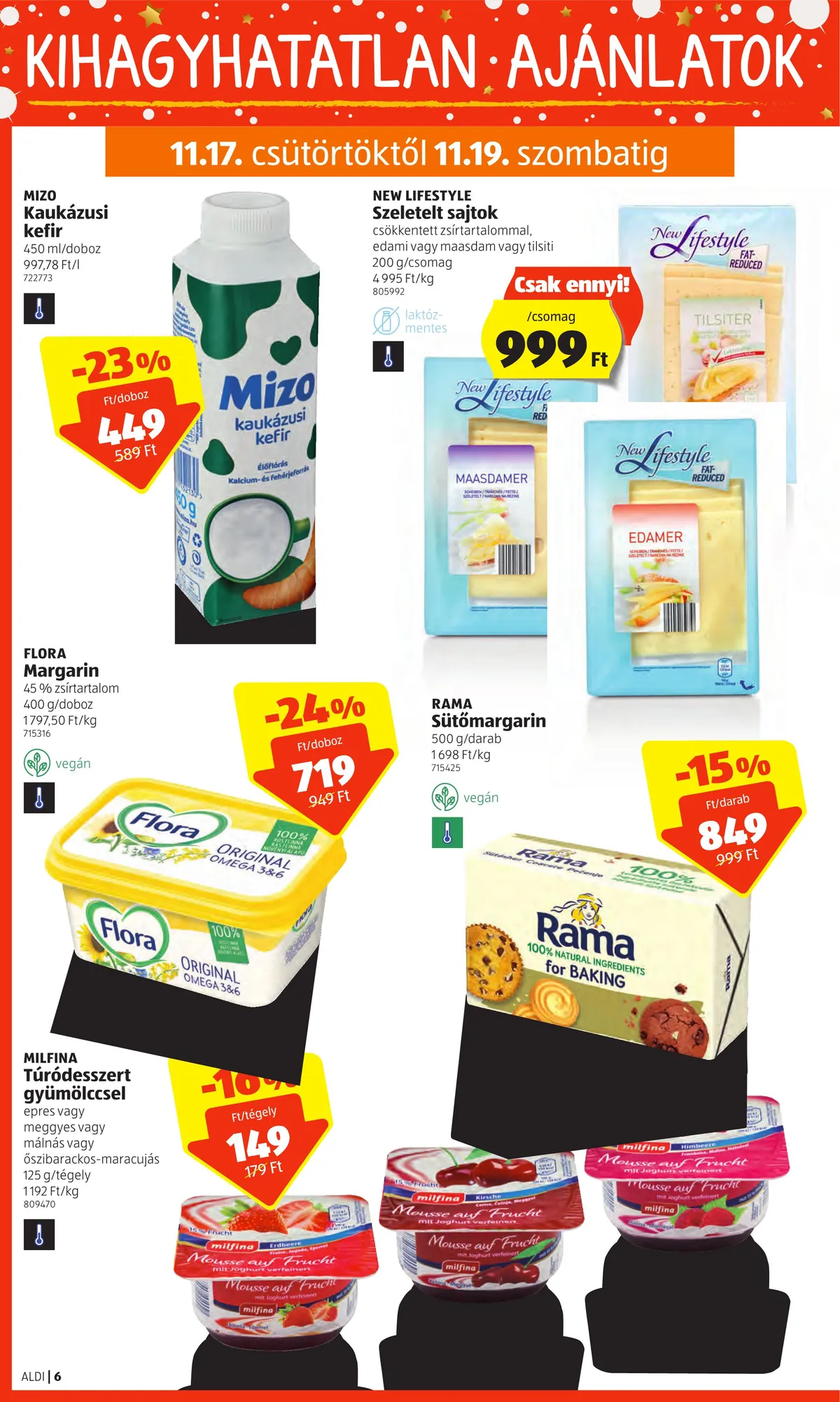 Aldi akciós újság 11.17–11.23 – 6. oldal