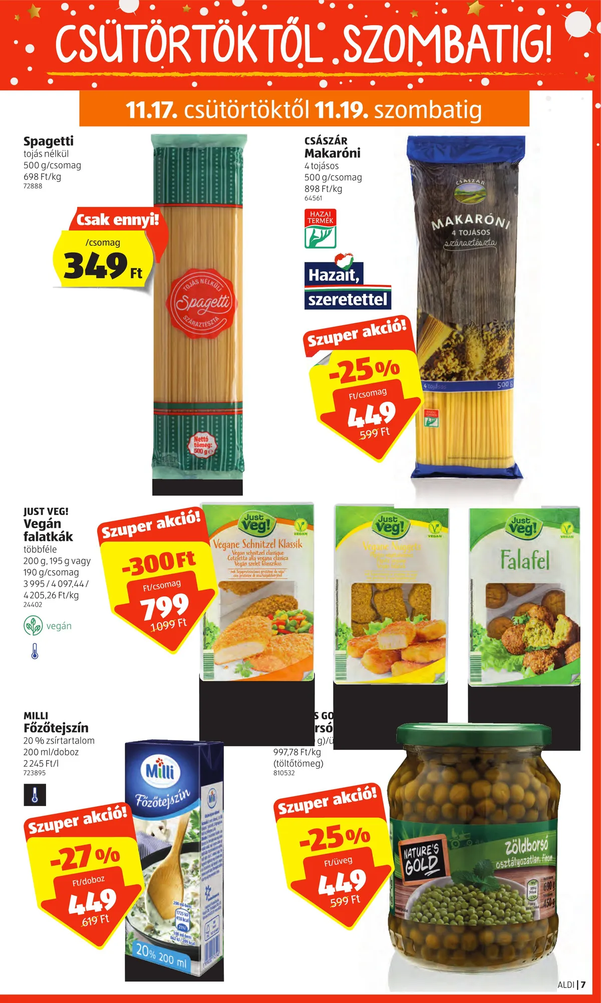Aldi akciós újság 11.17–11.23 – 7. oldal