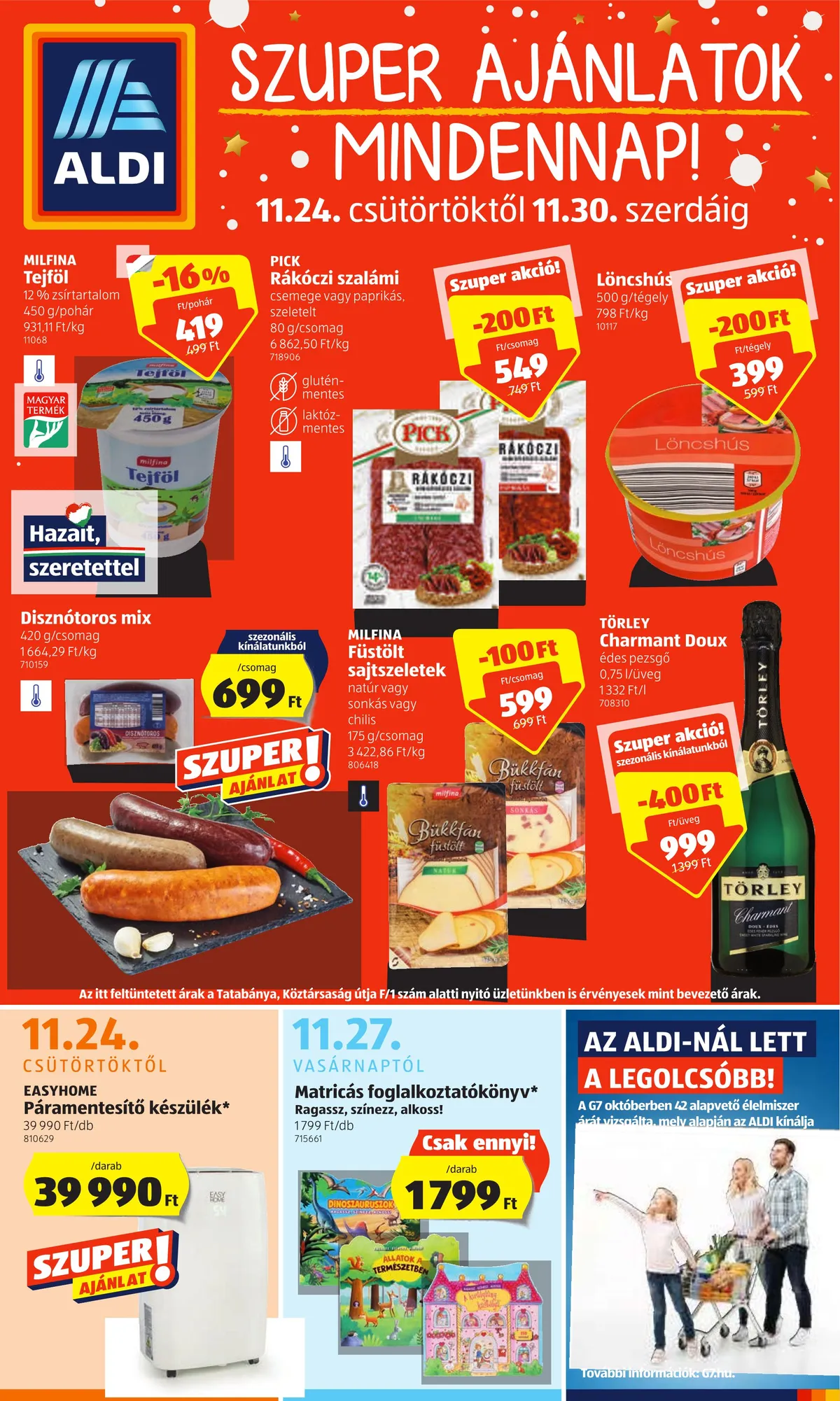Aldi akciós újság 11.24–11.30