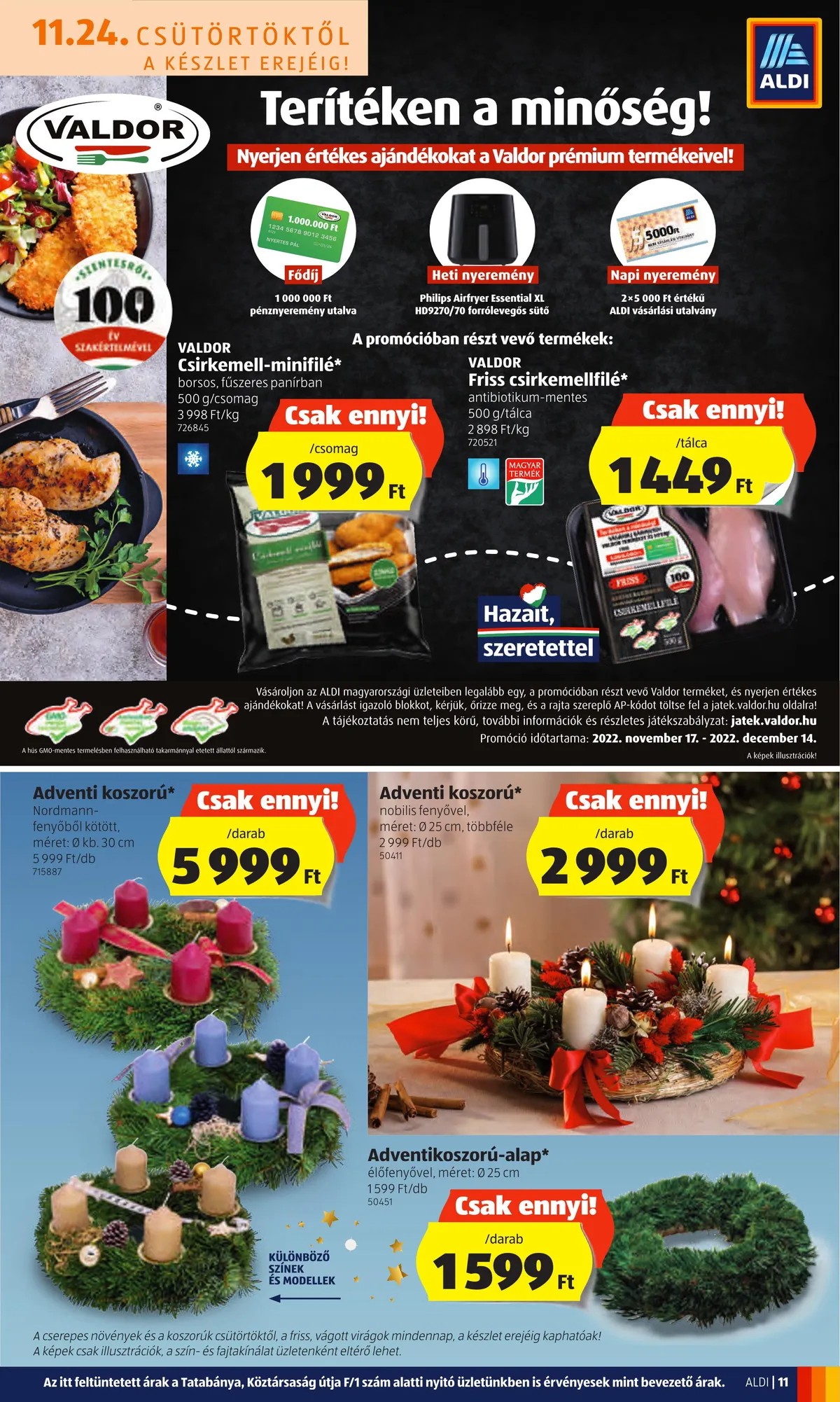 Aldi akciós újság 11.24–11.30 – 11. oldal