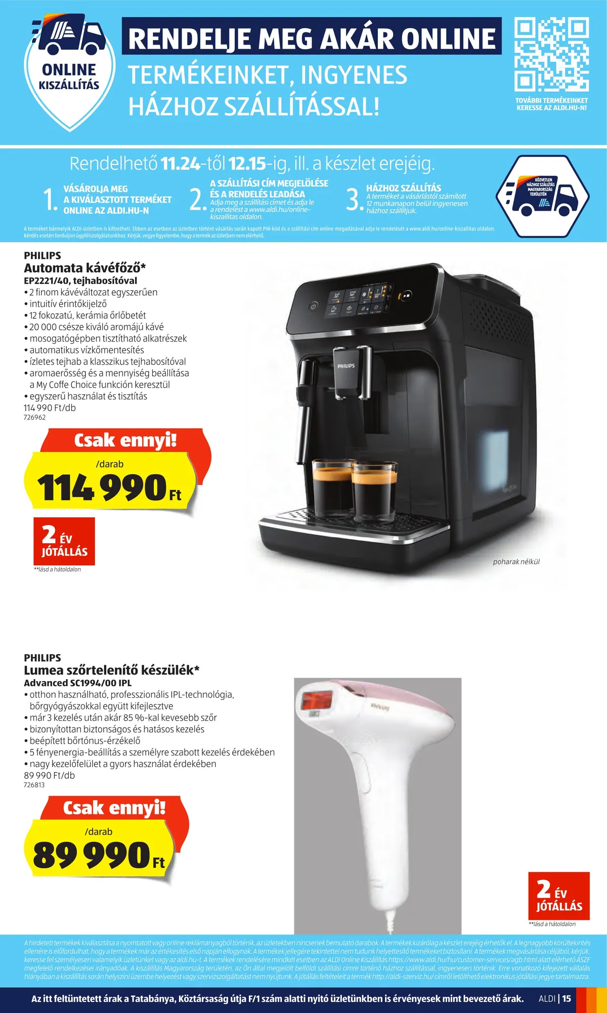 Aldi akciós újság 11.24–11.30 – 15. oldal