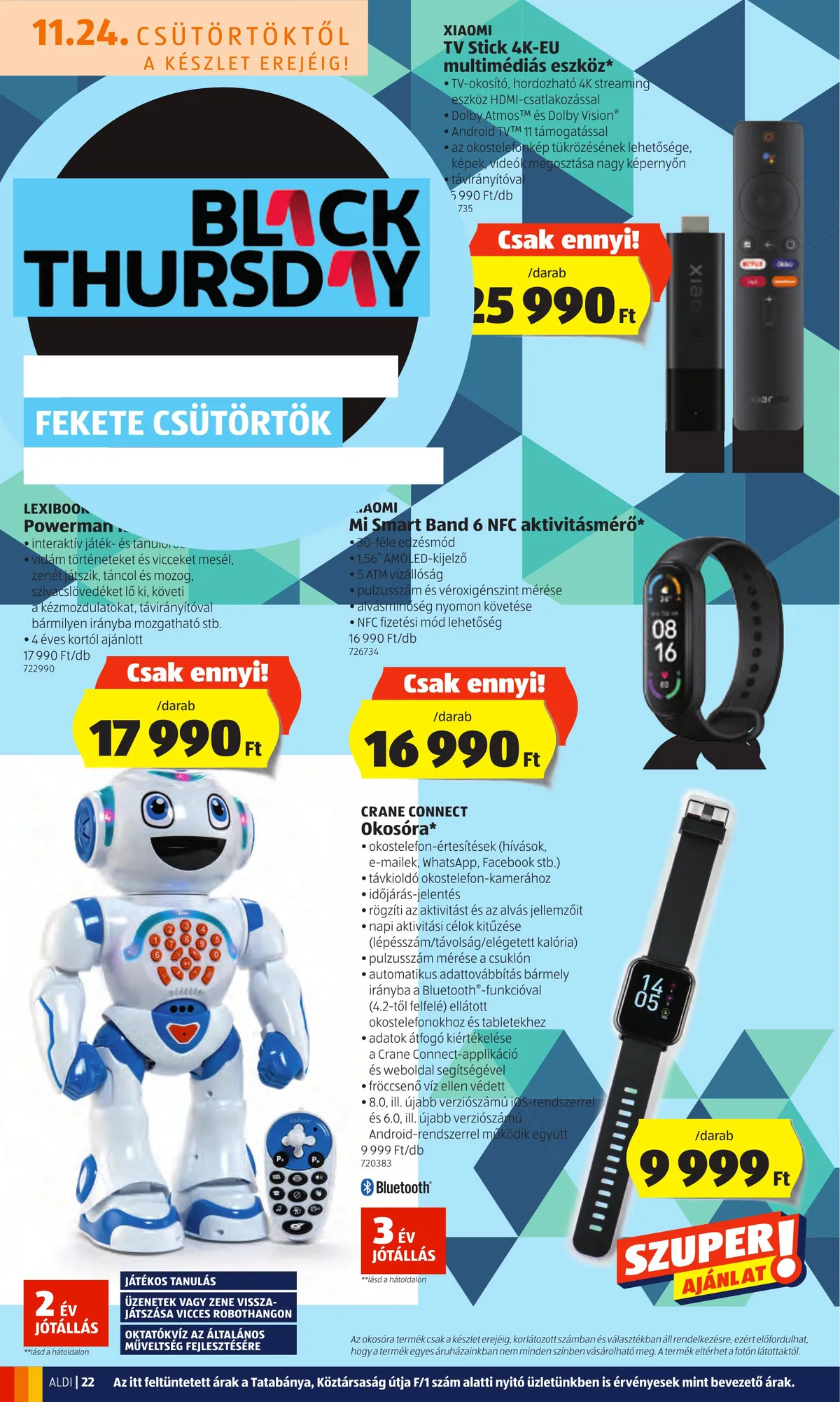 Aldi akciós újság 11.24–11.30 – 22. oldal