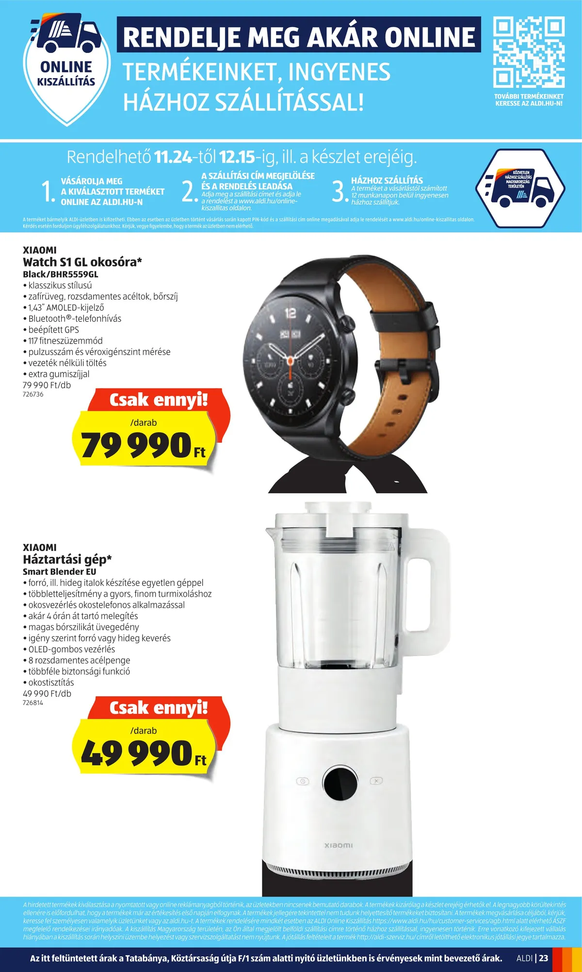 Aldi akciós újság 11.24–11.30 – 23. oldal