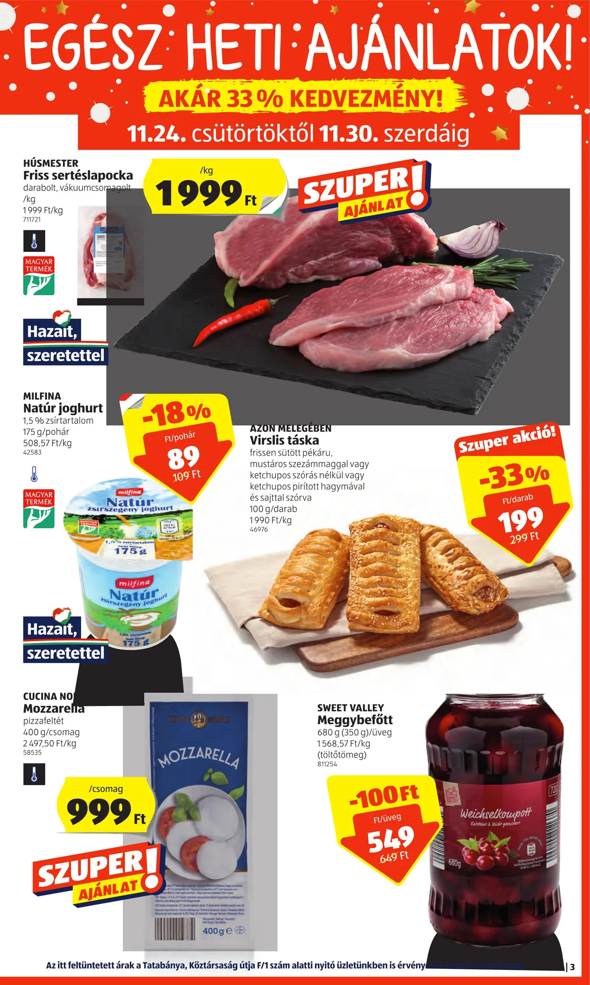 Aldi akciós újság 11.24–11.30 – 3. oldal