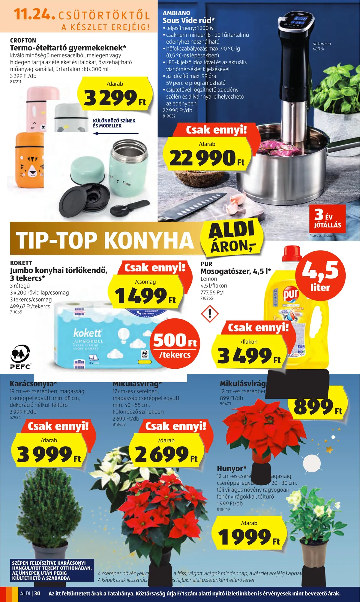 Aldi akciós újság 11.24–11.30 – 30. oldal