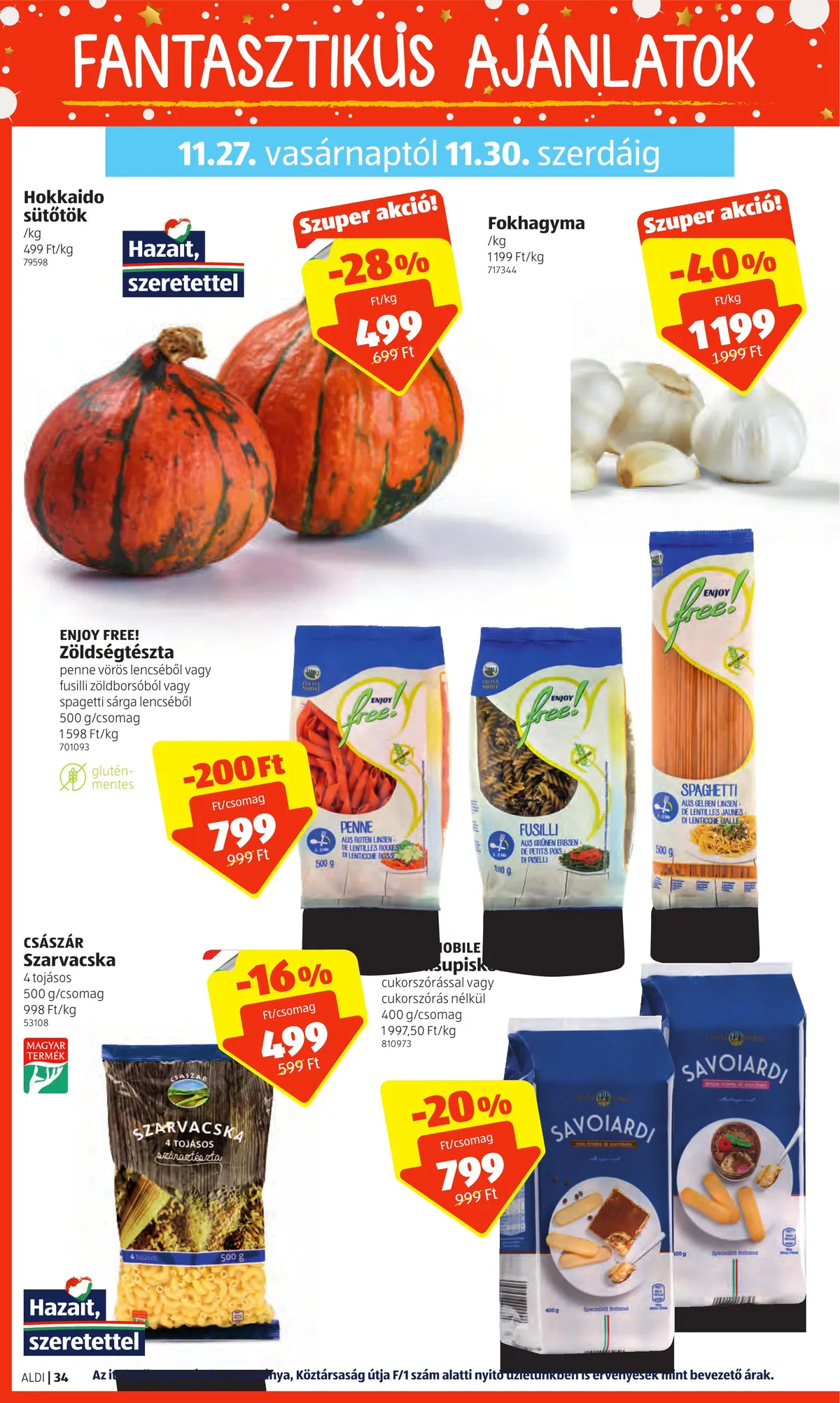 Aldi akciós újság 11.24–11.30 – 34. oldal