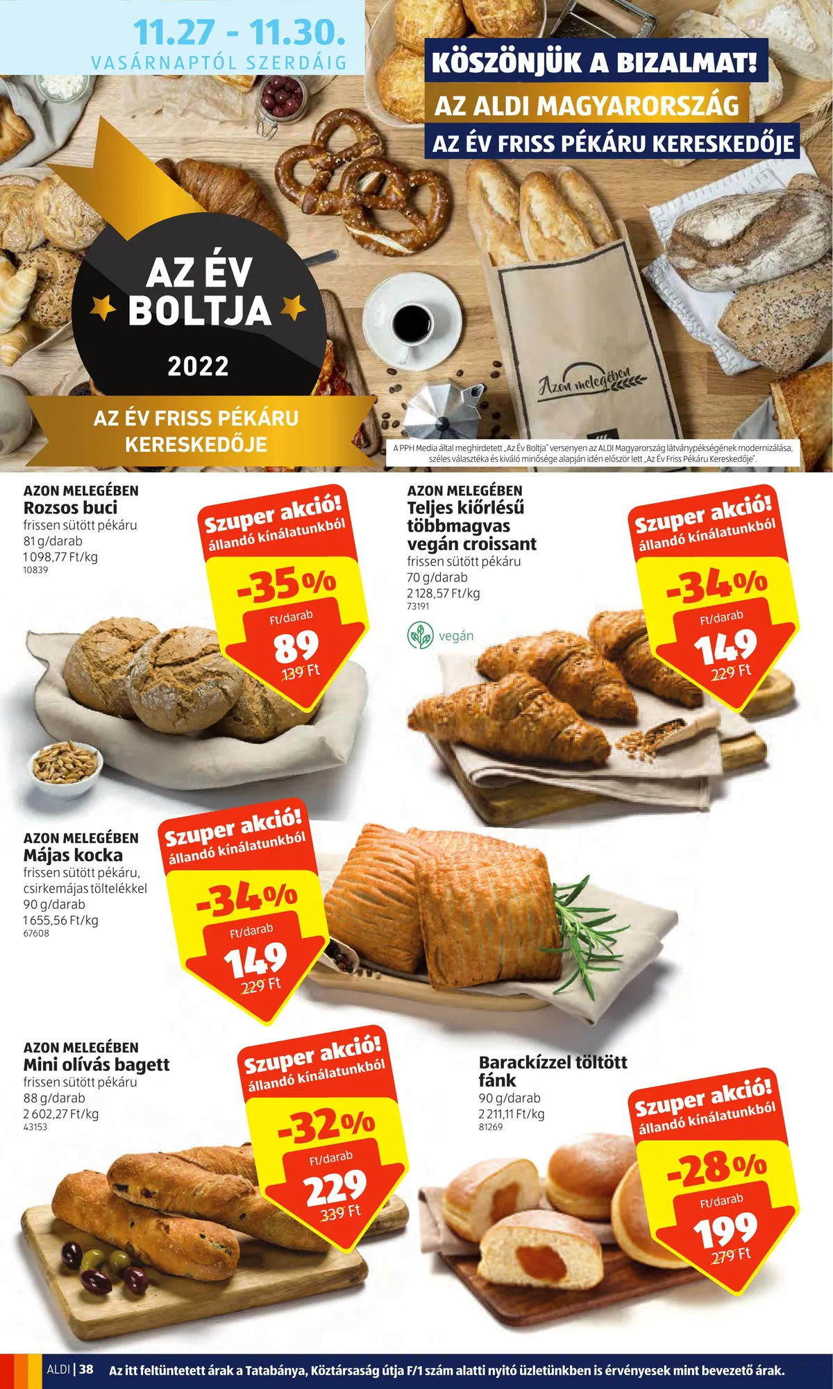 Aldi akciós újság 11.24–11.30 – 38. oldal