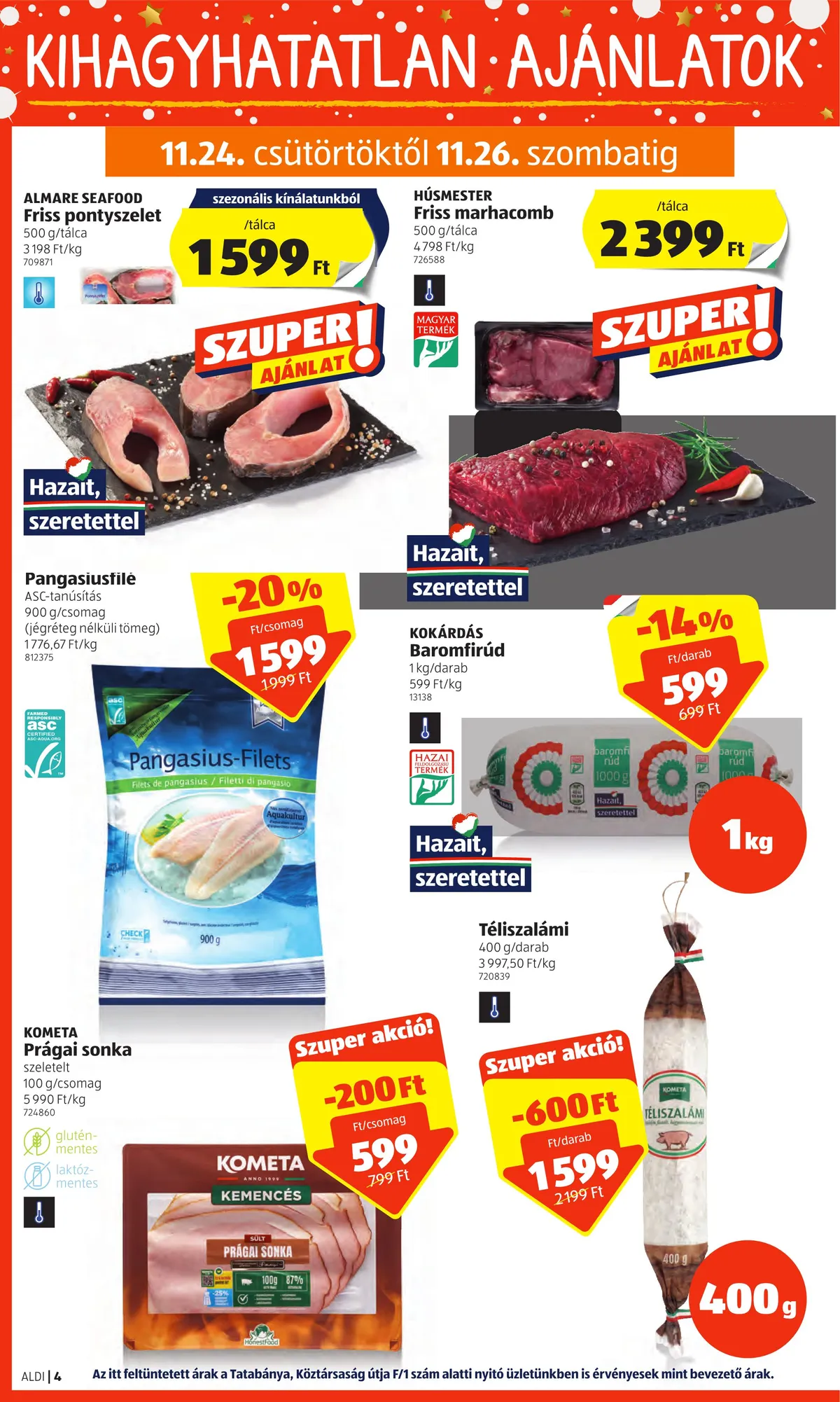 Aldi akciós újság 11.24–11.30 – 4. oldal