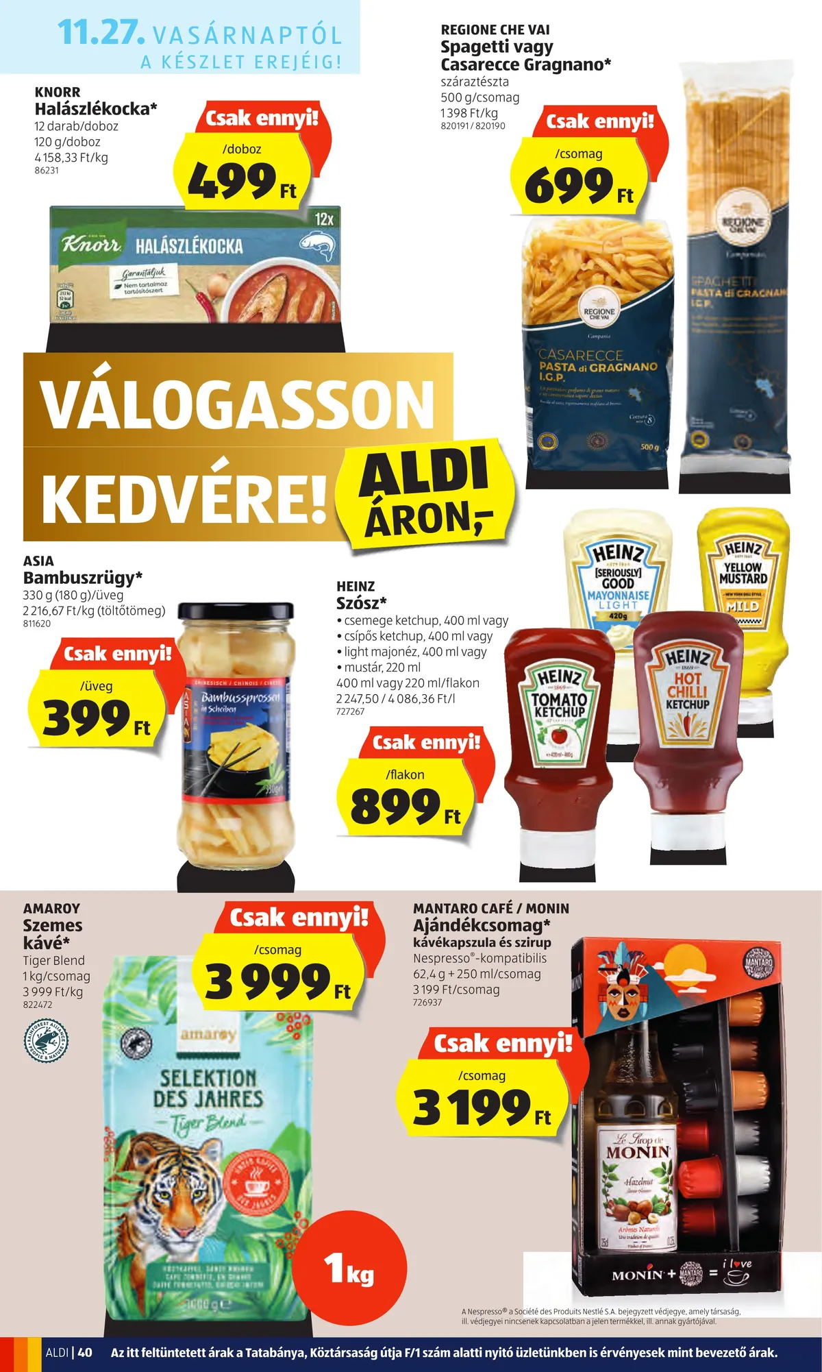 Aldi akciós újság 11.24–11.30 – 40. oldal