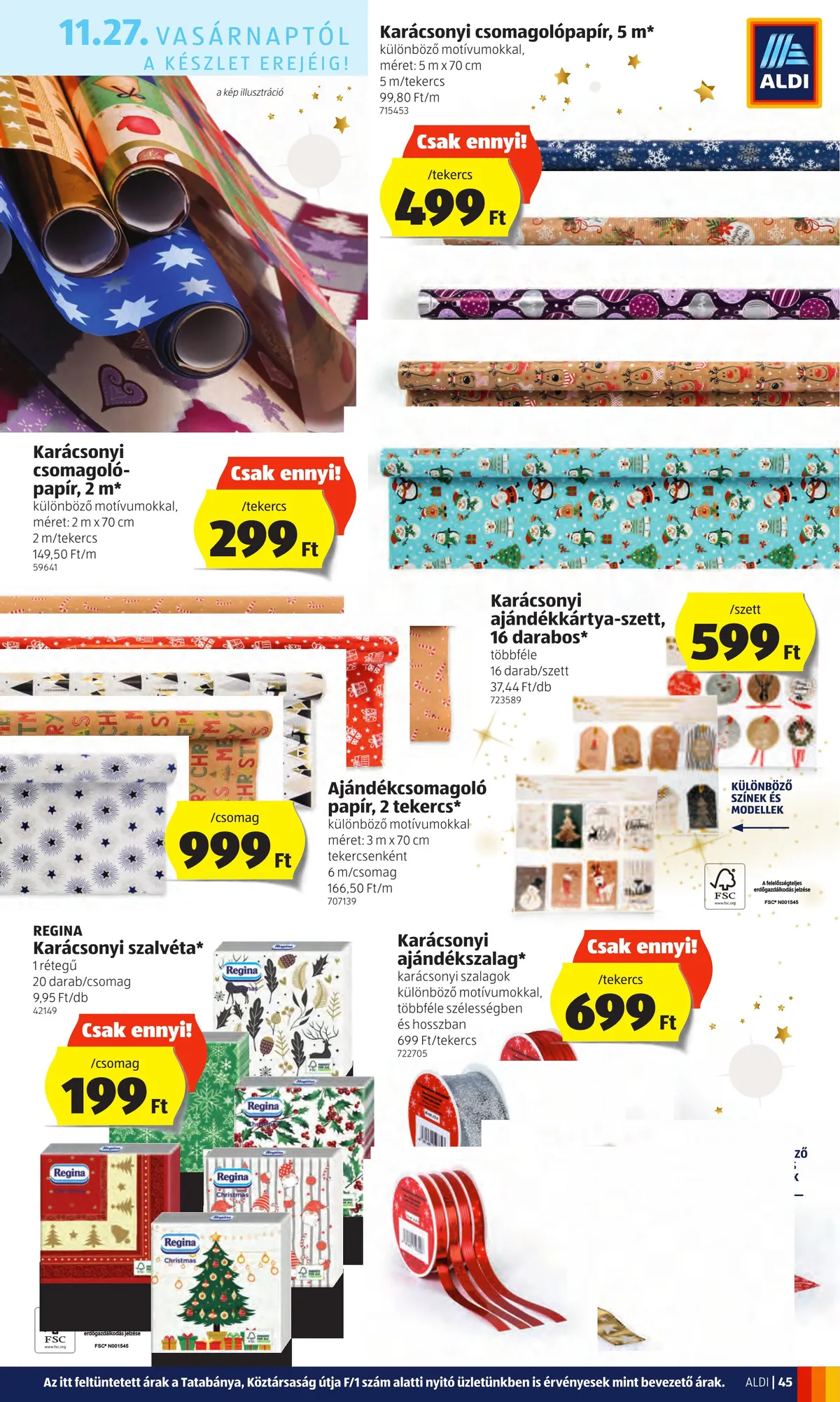 Aldi akciós újság 11.24–11.30 – 45. oldal